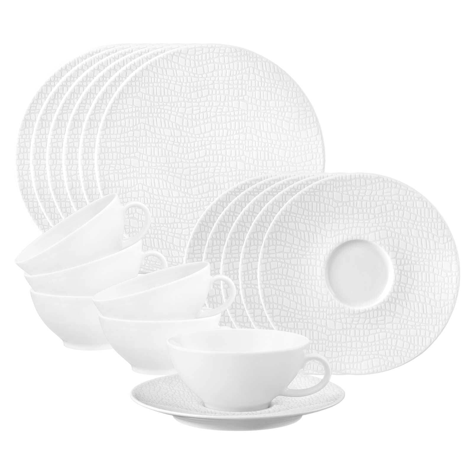 Seltmann Weiden Geschirr-Set »Teeservice Life Fashion 18er Set« Spülmaschinenfest, Mikrowellensicher, Ofenfest