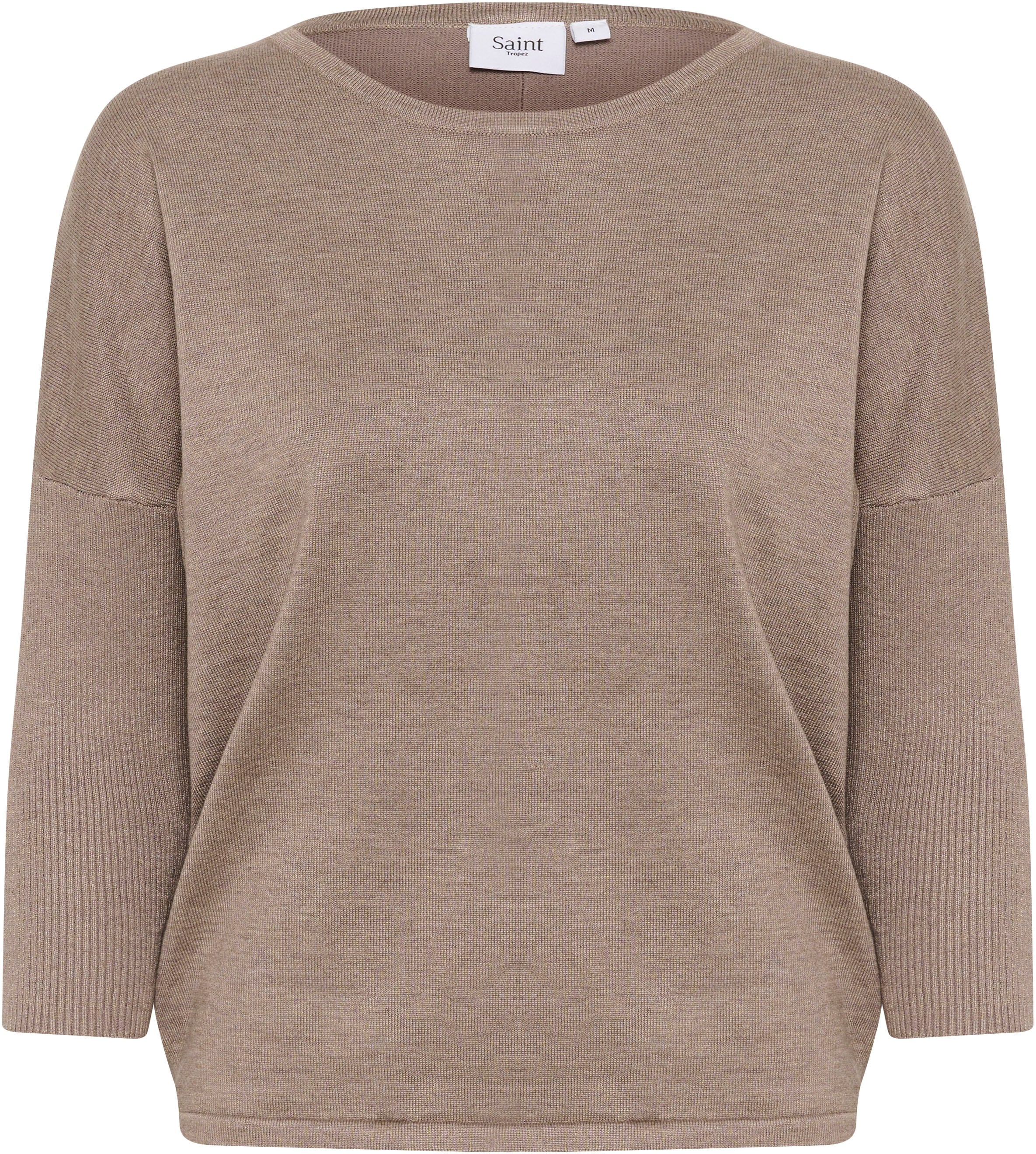 Saint Tropez Rundhalspullover "A2561, MilaSZ R-Neck" Viskose Feinstrick günstig online kaufen