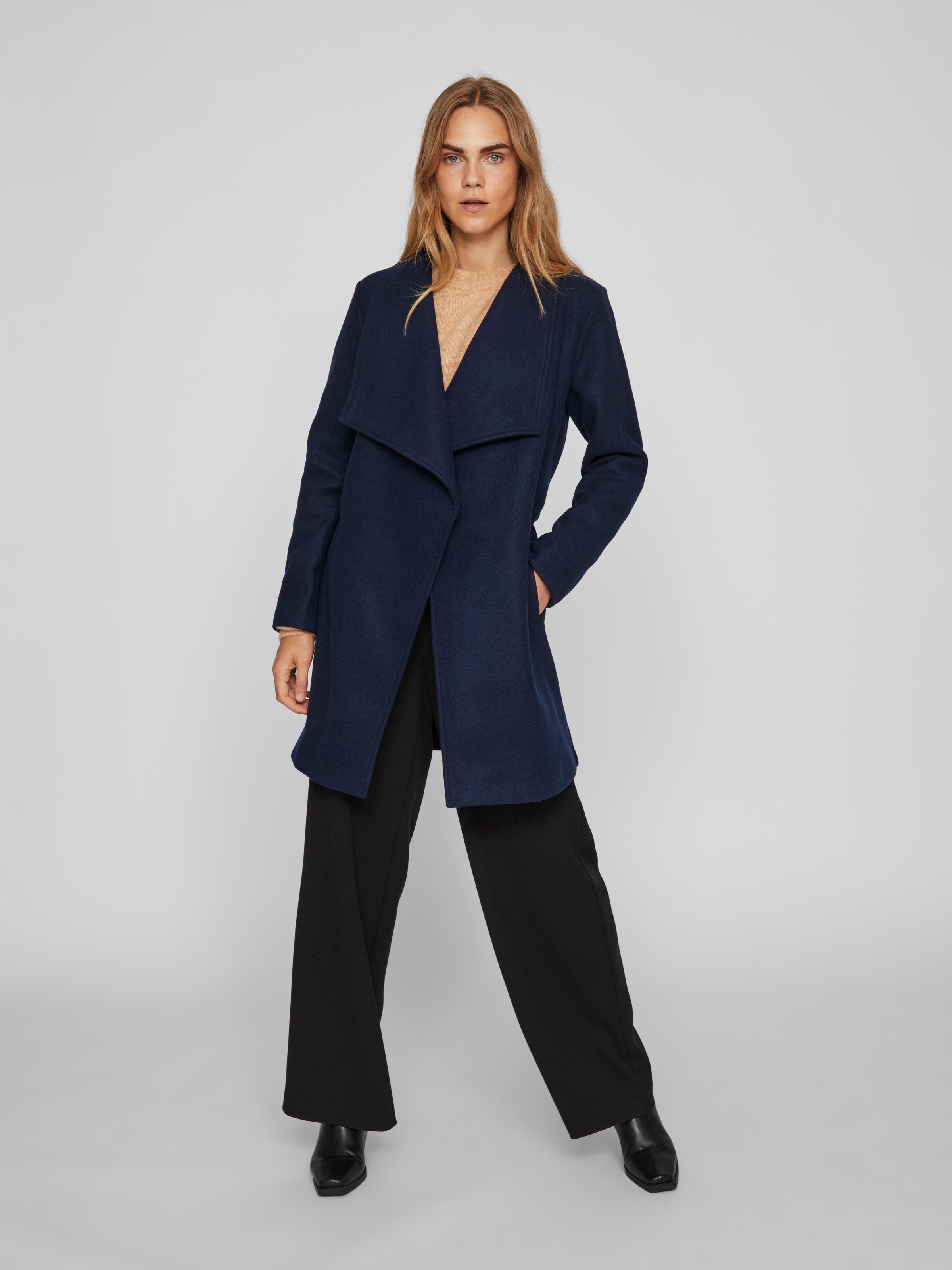 Vila Kurzmantel »VICOOLEY COLLAR BELT COAT - NOOS«