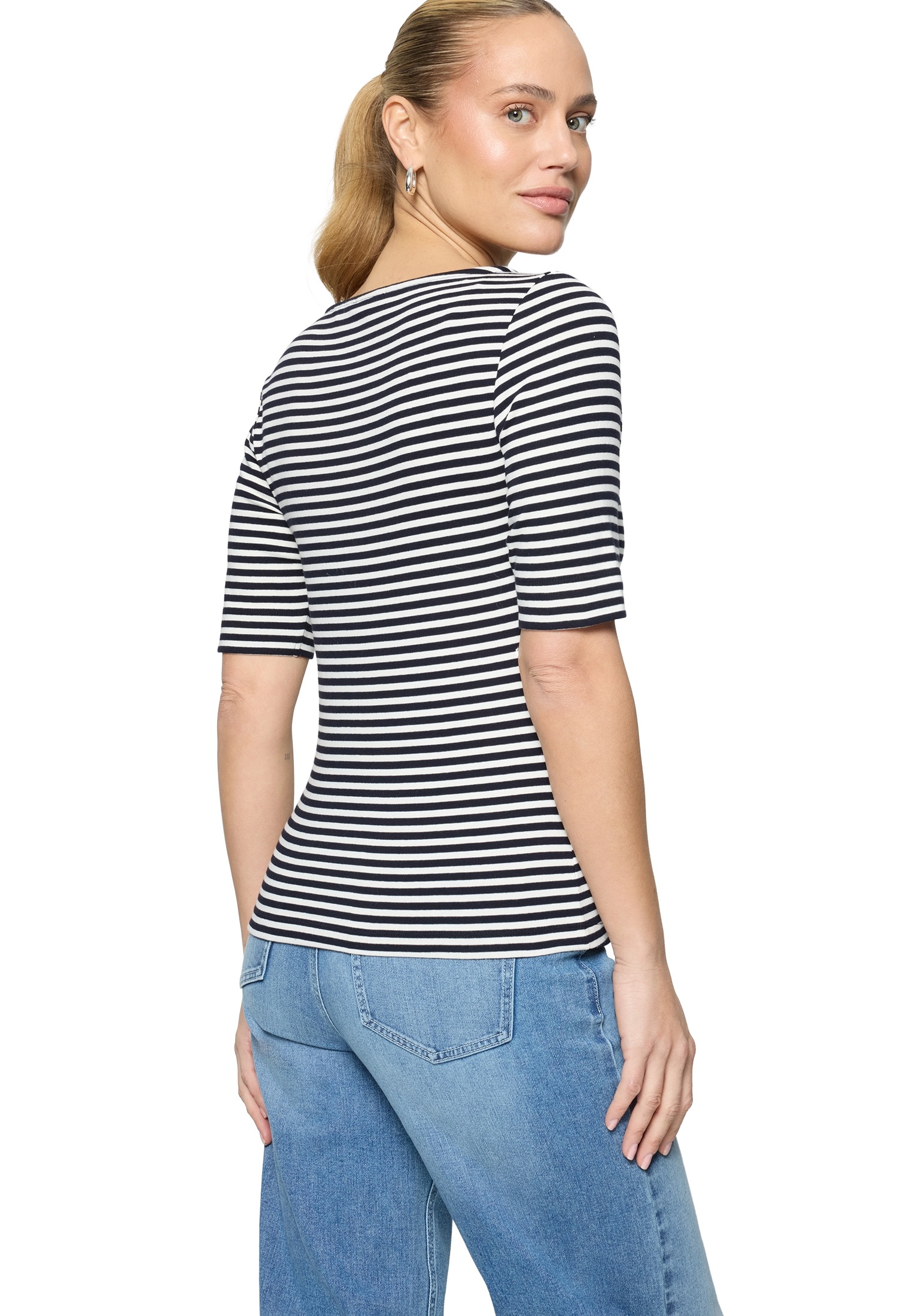 Zero Kurzarmshirt »Damen mit U-Boot Ausschnitt« 1 Material