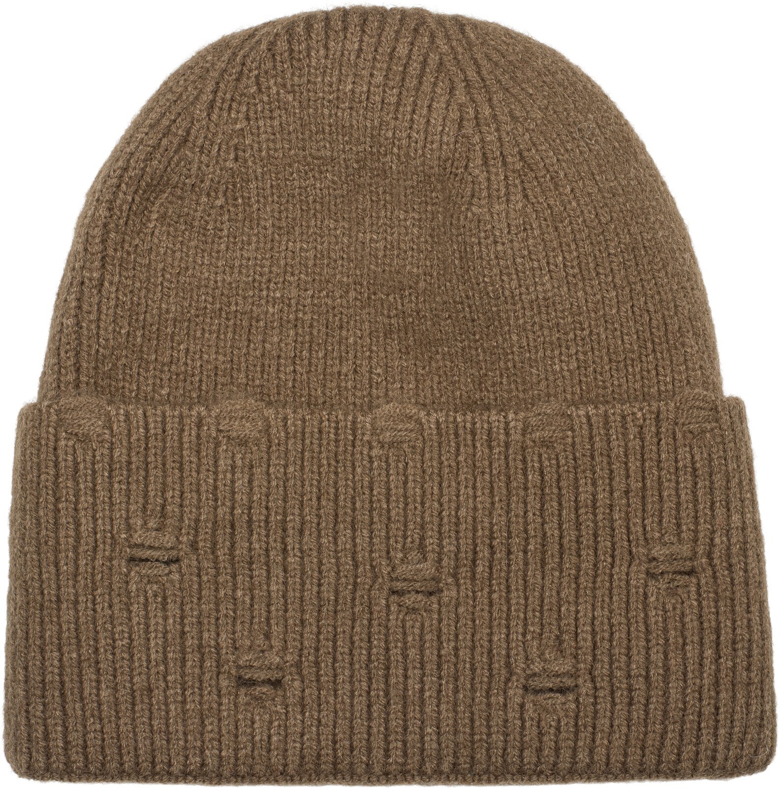 styleBREAKER Strickmütze "Strickmütze mit Rippenmuster und Rissen" 1 Stk.