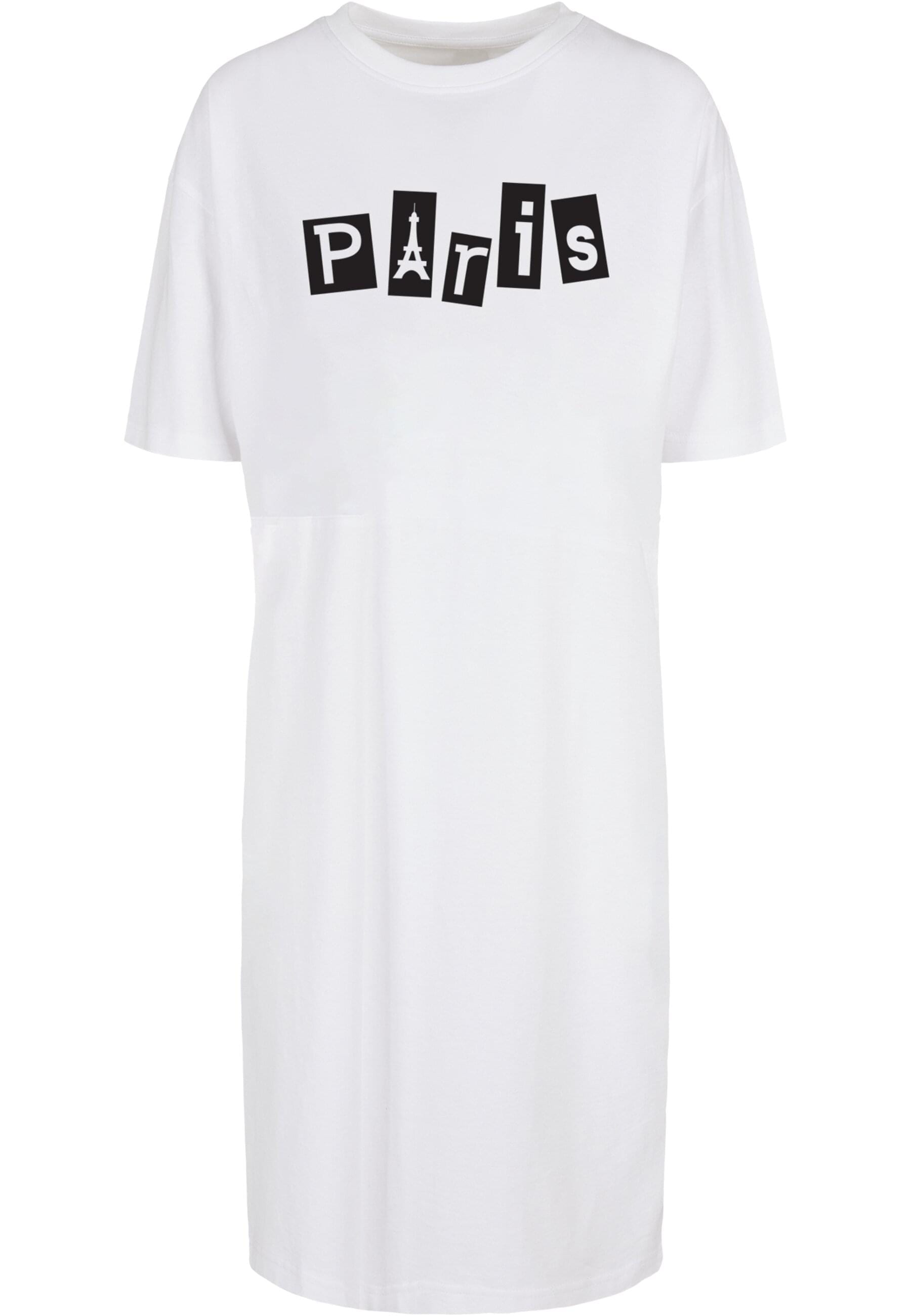 Shirtkleid »Merchcode Damen Ladies Paris Organic Oversized Slit Tee Dress«, (1 tlg.)