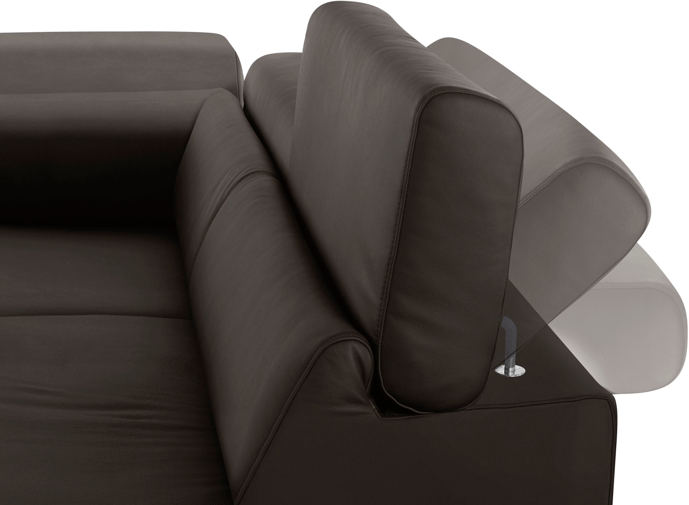 W.SCHILLIG Ecksofa »finn, toller Sitzkomfort, L-Form, hochwertige Verarbeitungsdetails«, German Design Award 2016, Fußgestell Chrom glänzend, Breite 281 cm
