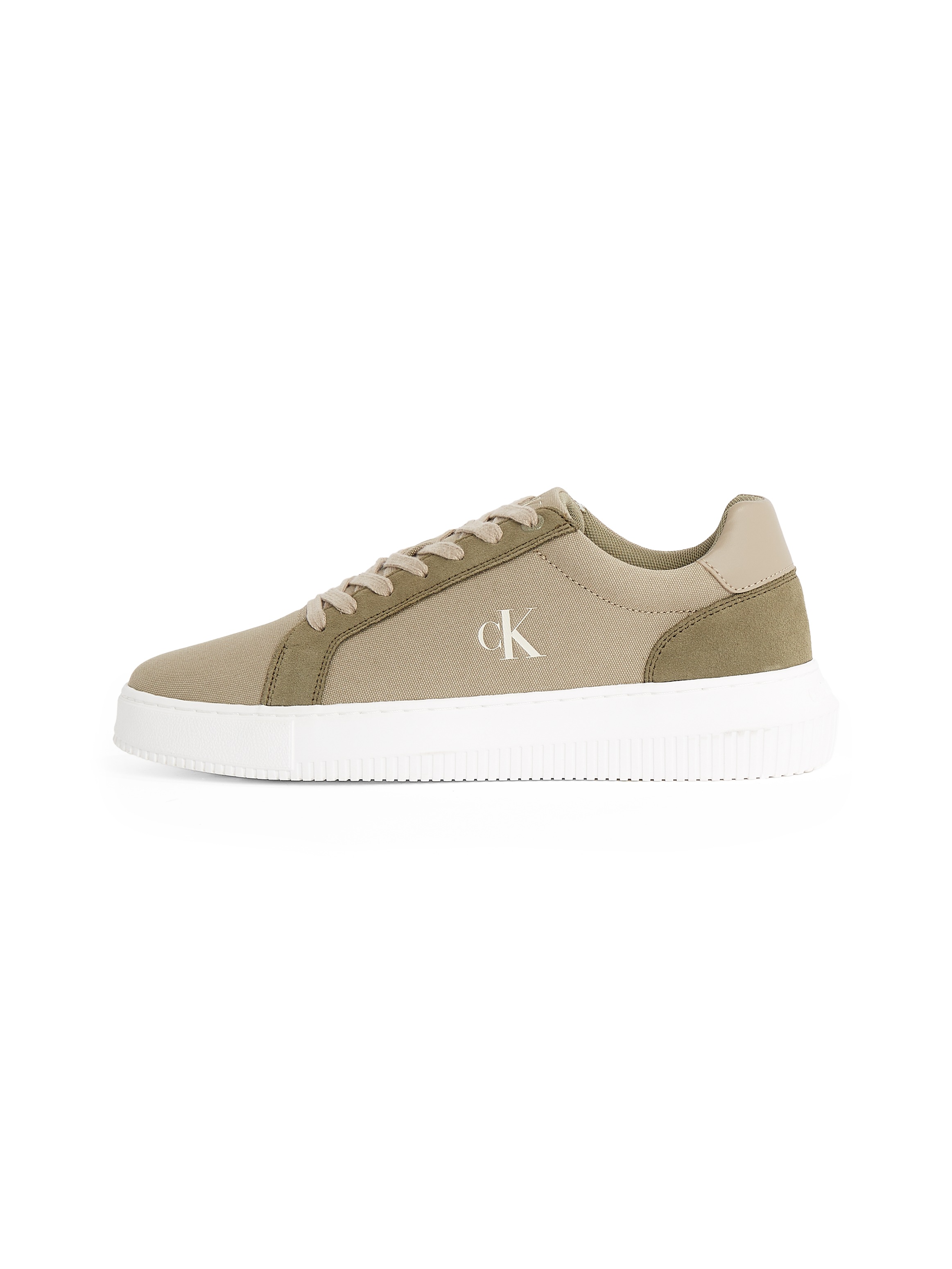 Calvin Klein Jeans Sneaker »CHUNKY CUPSOLE MG CANVAS«, Halbschuh, Schnürschuh, Freizeitsneaker mit seitlichem CK-Logo