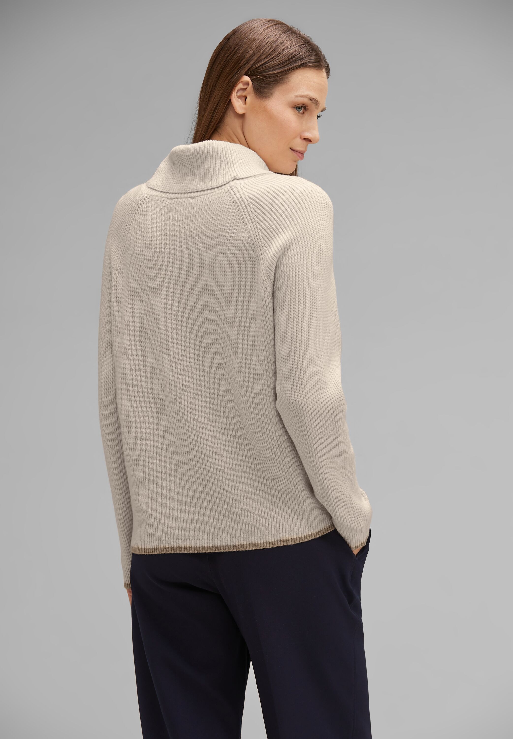 STREET ONE Rollkragenpullover, Grobstrick