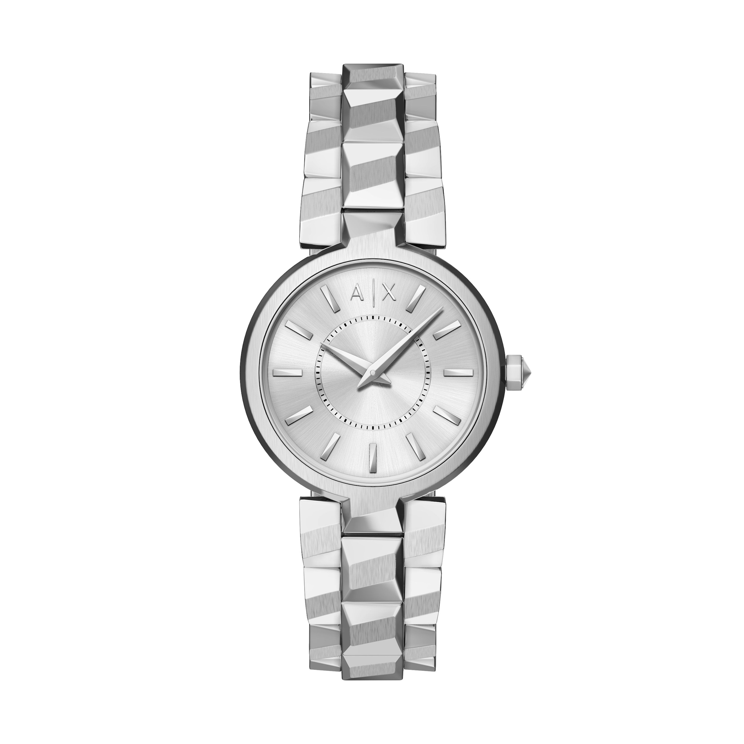 ARMANI EXCHANGE Quarzuhr Armbanduhr, Damenuhr, Edelstahlarmband, analog