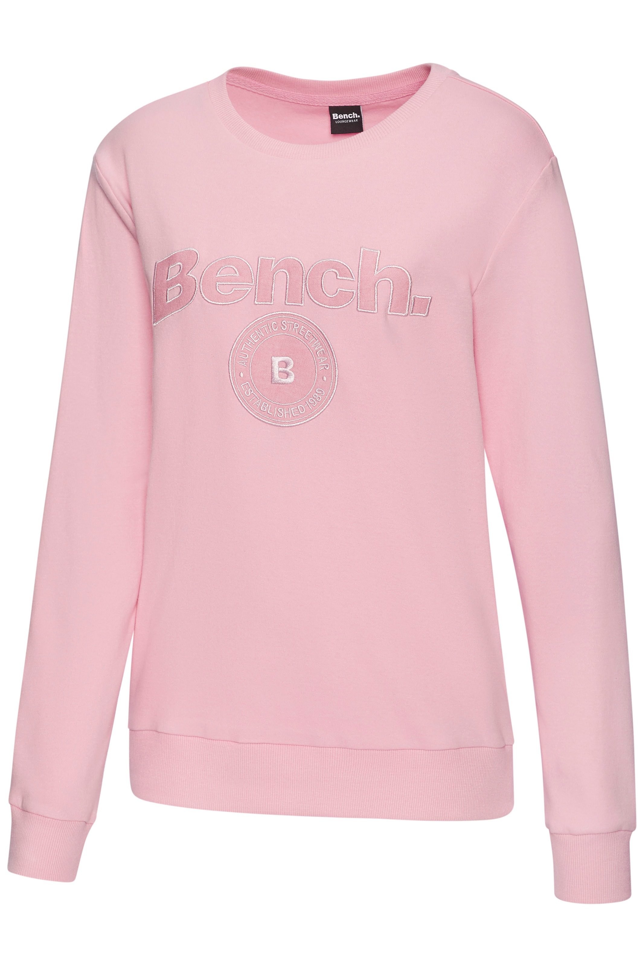 Bench. Loungewear Longsweatshirt mit aufwendiger Logo Applikation