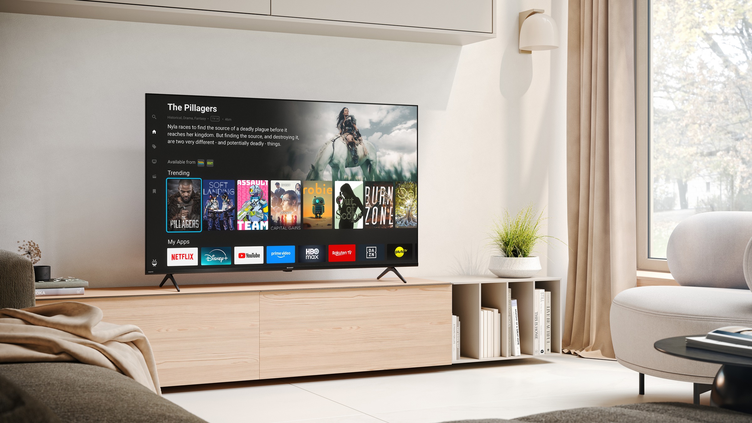 Sharp LED-Fernseher »4T-C50HKx« 126 cm/50 ″ Smart-TV