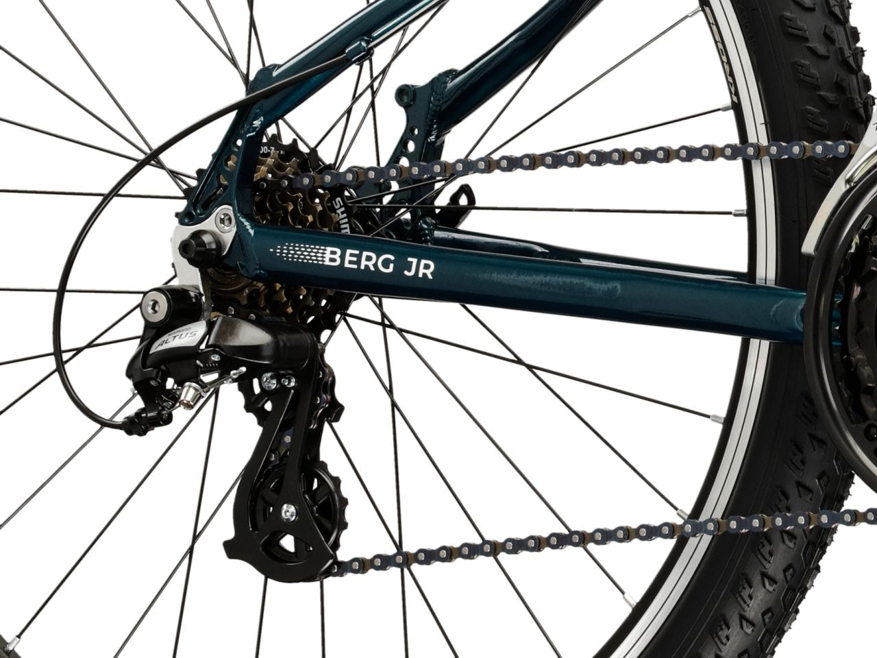 Kross Kinderfahrrad »KROSS Kinderad 26" Berg JR türkis 21 Gänge« 21 Gang Shimano Altus M310 Schaltwerk Kettenschaltung