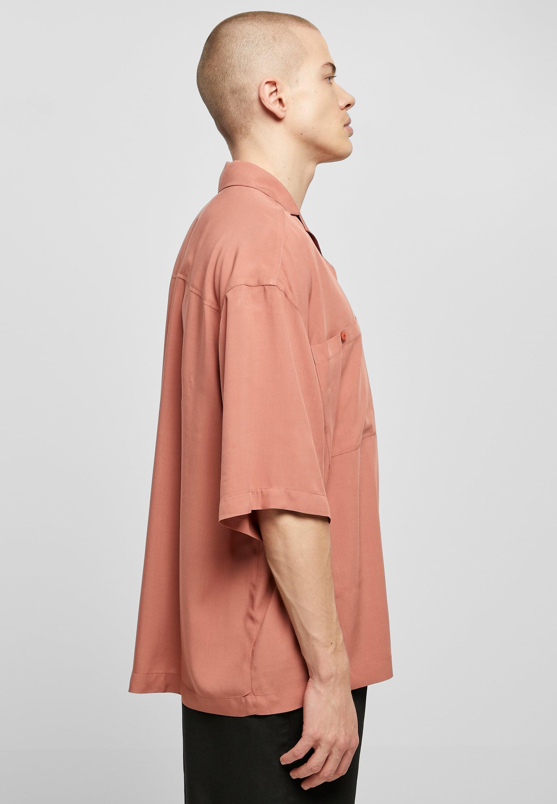 URBAN CLASSICS Langarmhemd »Urban Classics Herren Oversized Resort Shirt«, (1 tlg.)