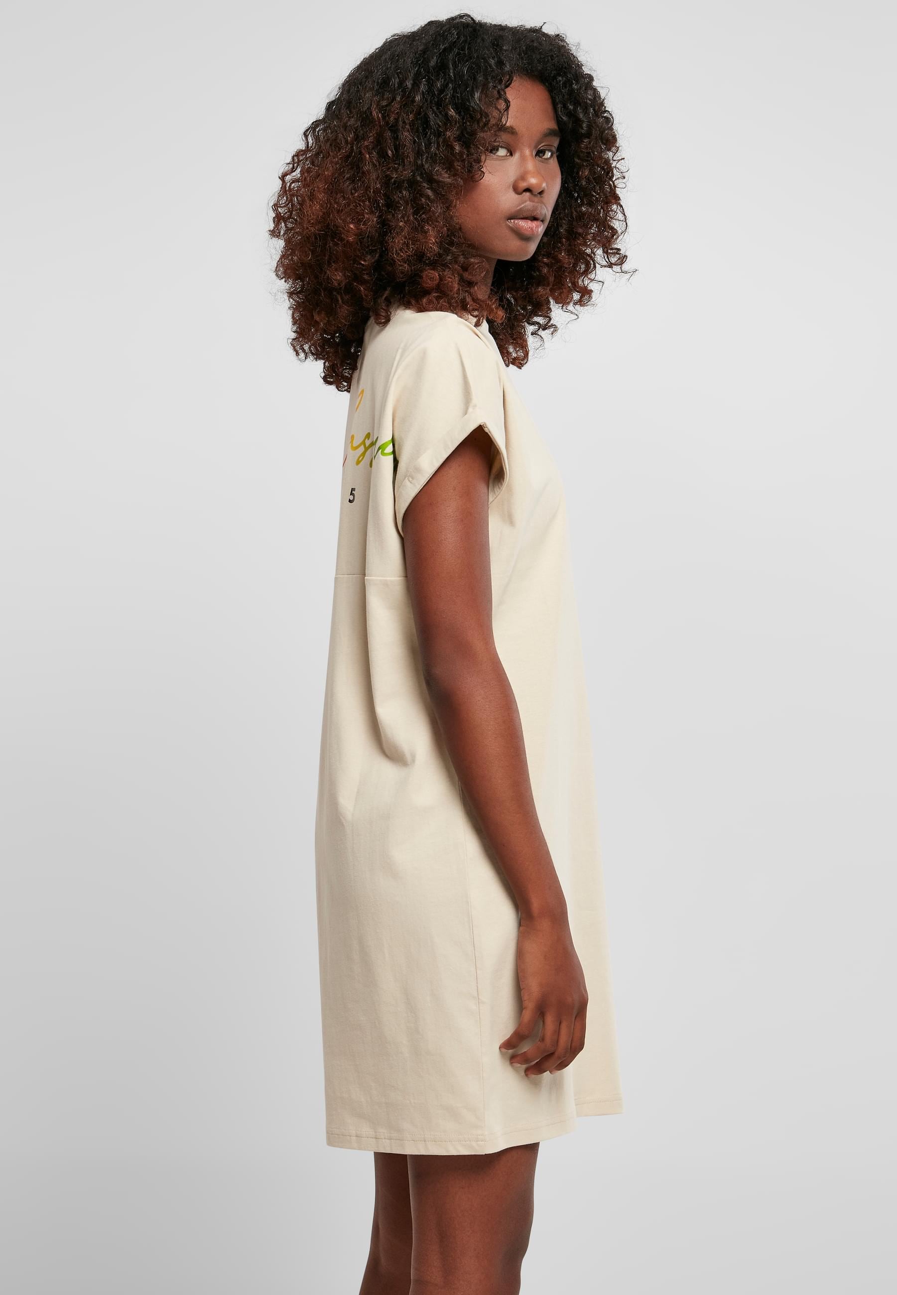 URBAN CLASSICS Shirtkleid »Urban Classics Damen Ladies Rainbow Tee Dress«, (1 tlg.)