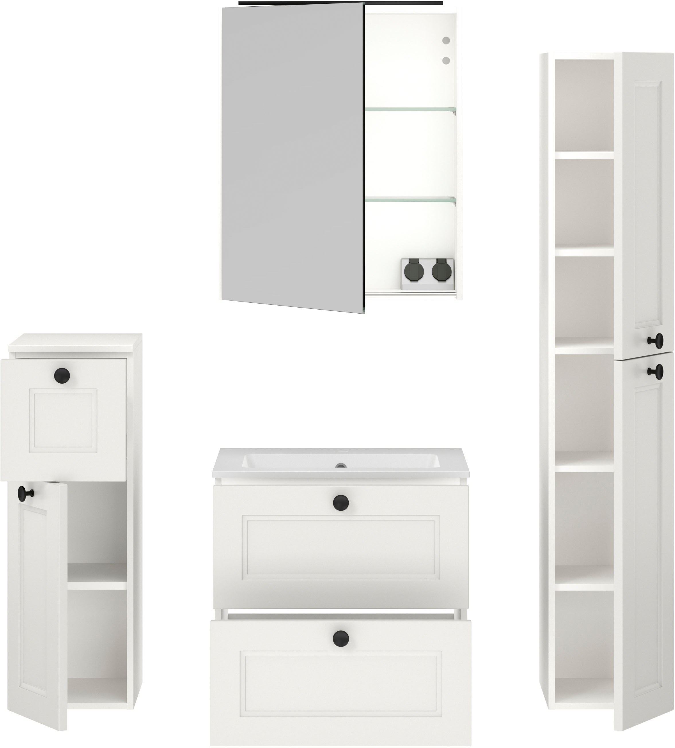 nobilia® Badmöbel-Set »Cascada«