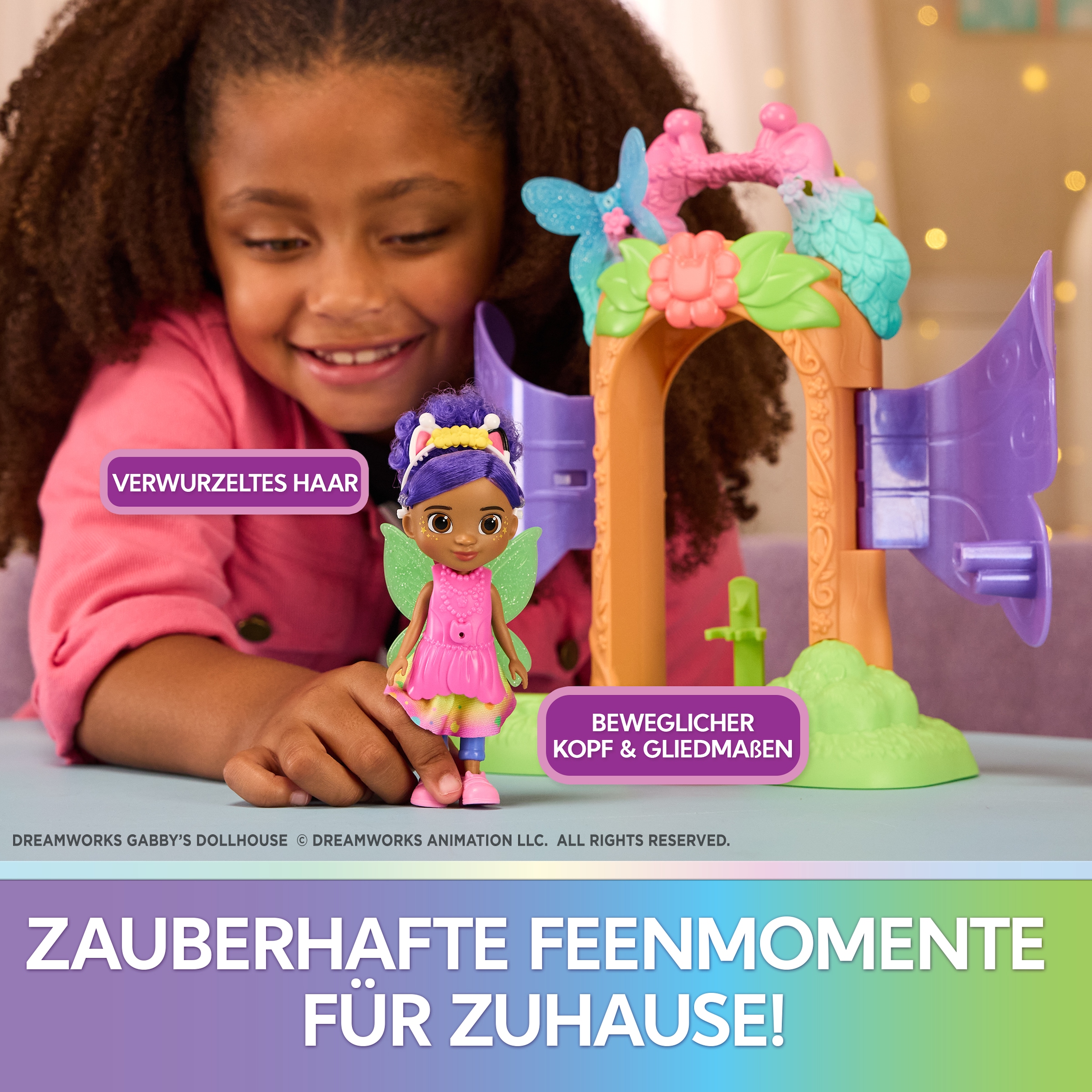 Spin Master Spielwelt »Gabby's Dollhouse - Fairylandia - Magisches Feen-Verwandlung Spielset«