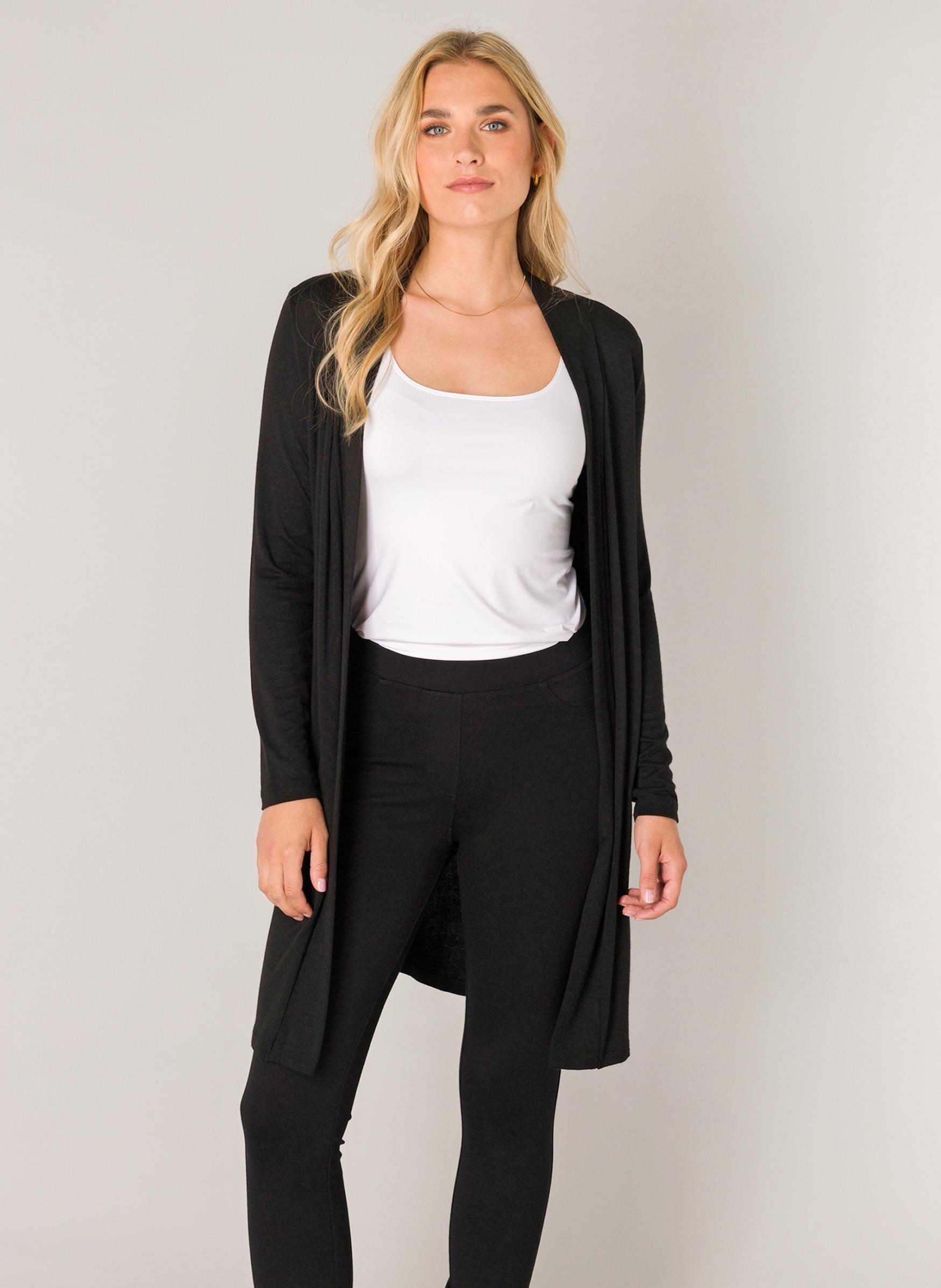 Base Level Longstrickjacke "Yayla Long", ohne Verschluss günstig online kaufen