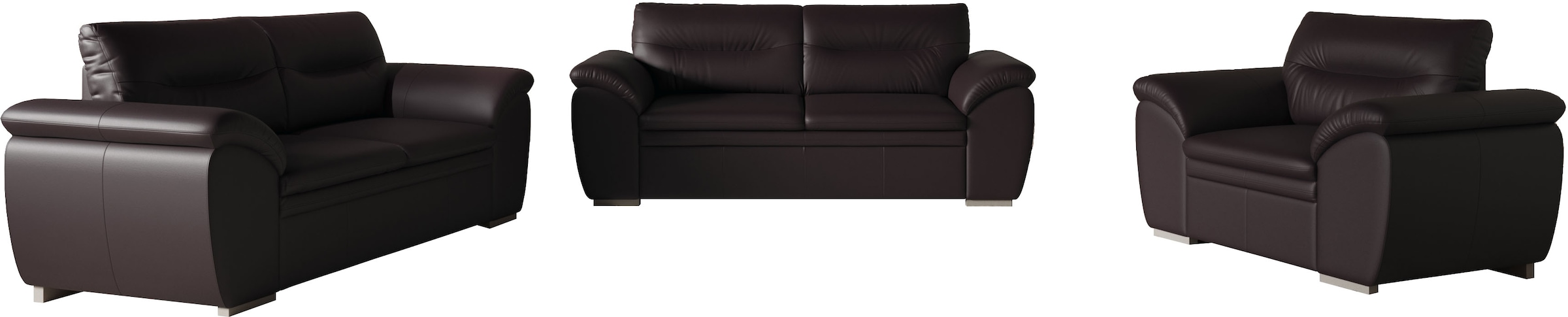 COTTA Polstergarnitur »Leandra«, Set bestehend aus: 2-Sitzer & 2,5-Sitzer