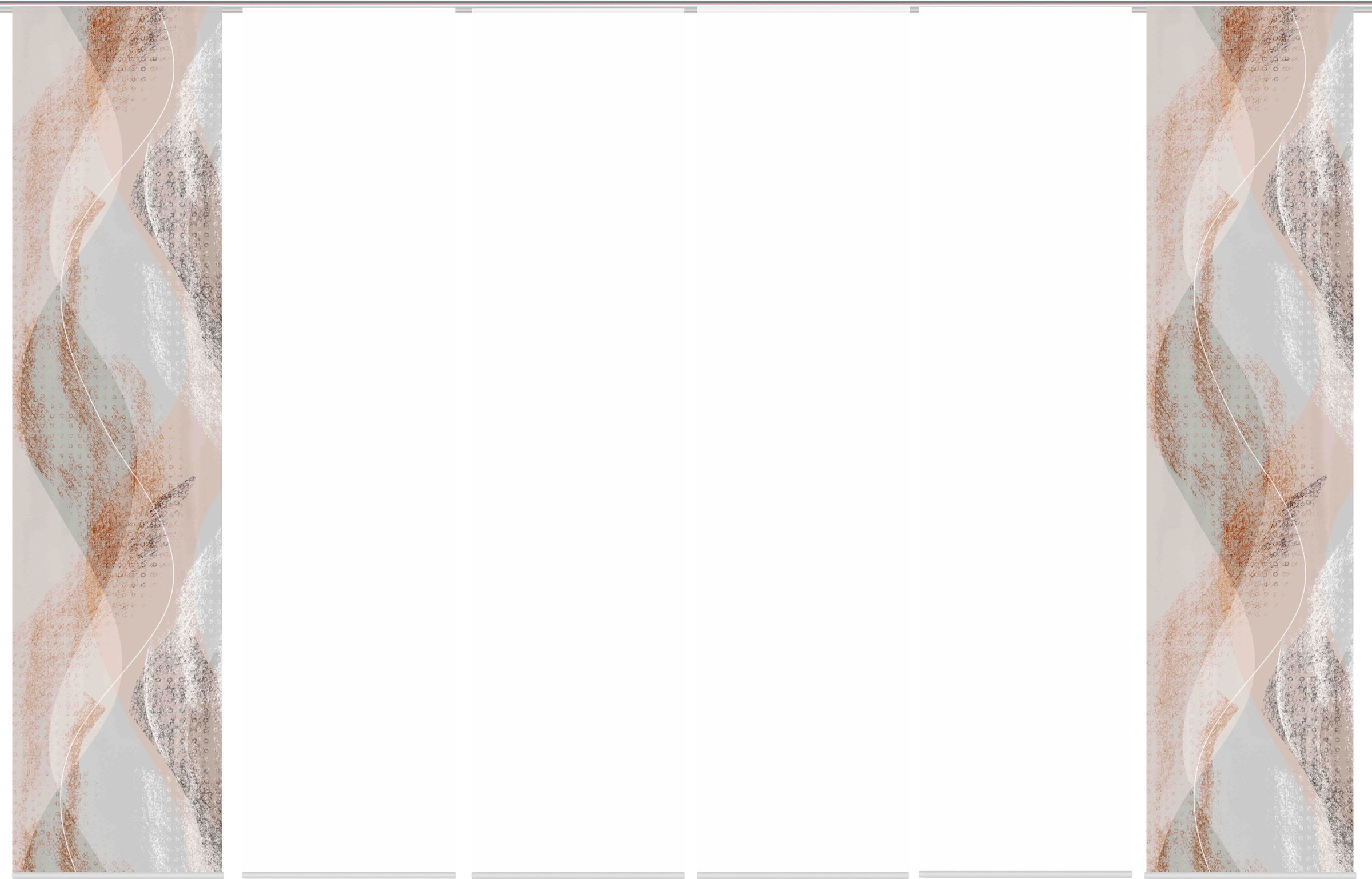 Thumbnail - HOME WOHNIDEEN Schiebegardine "TORRE" Paneelwagen 1 Stk. tlg. DIGITALDRUCK