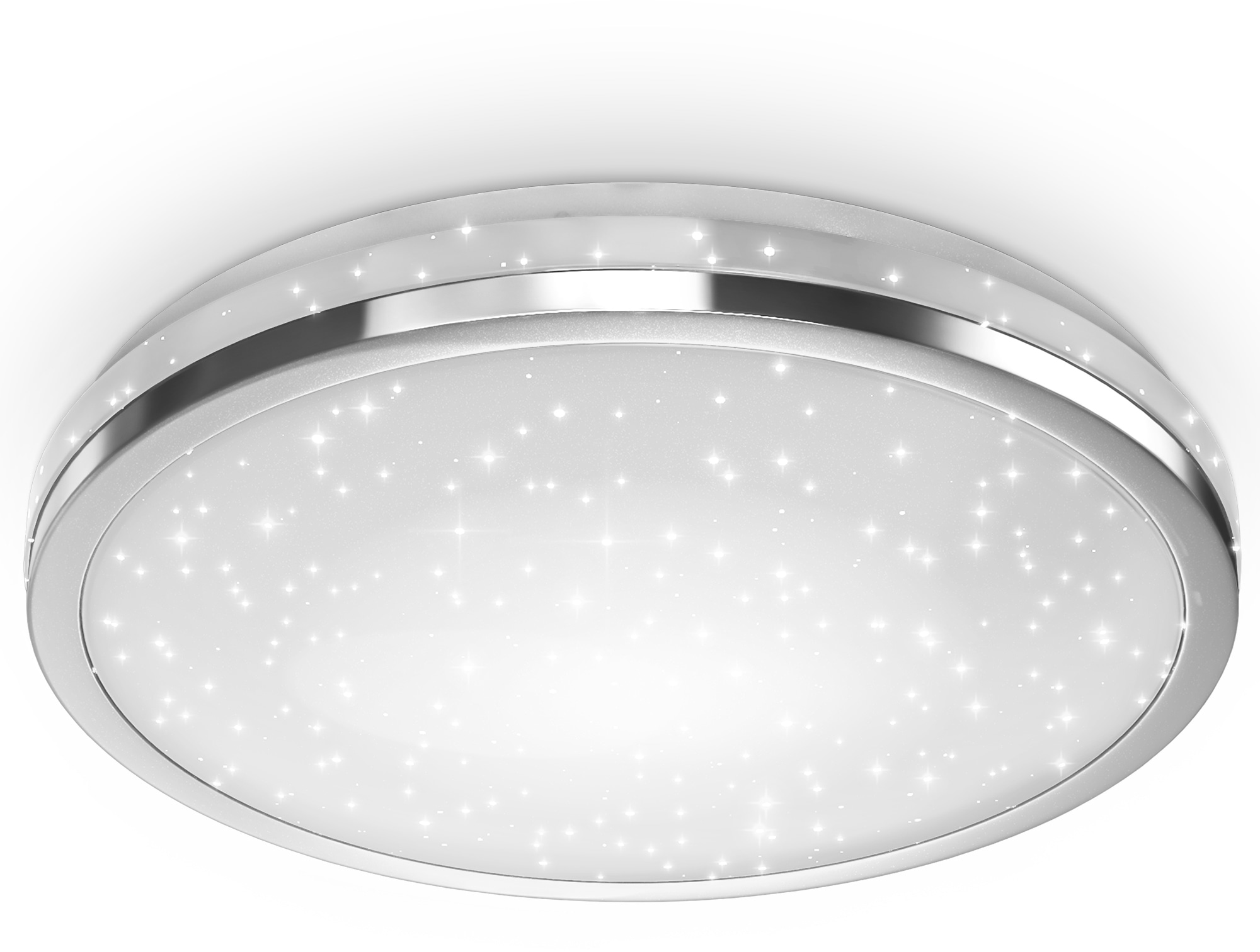 Platine 4W LED 1 flammig-flammig, neutralweiß mit B.K.Licht Deckenlampe 2200lm, LED Sternendekor, | Deckenleuchte, BAUR