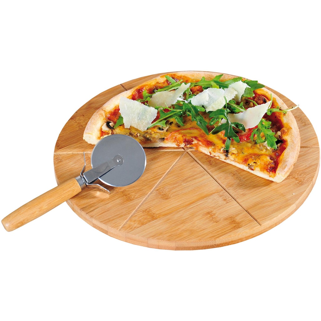 KESPER for kitchen & home Pizzaschneidebrett, (Set)