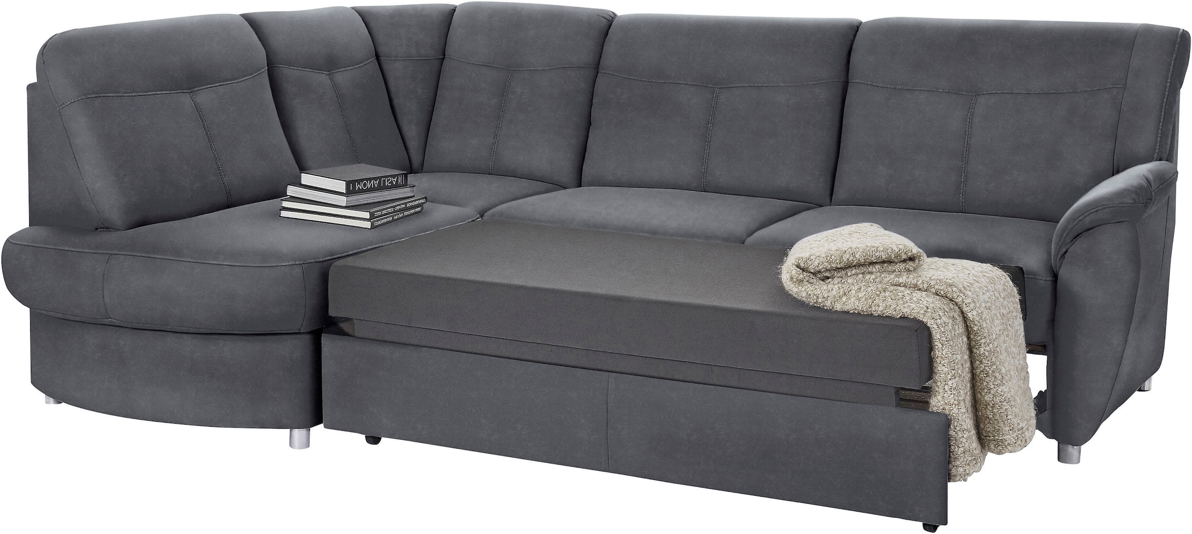 sit&more Ecksofa »Sonoma L-Form«, wahlweise mit Bettfunktion und Bettkasten