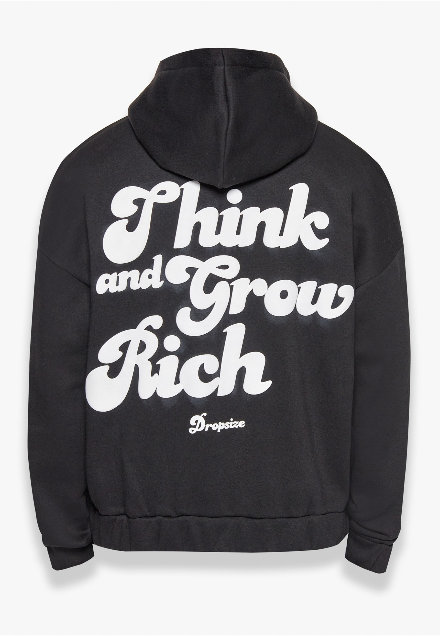 Dropsize Kapuzenfleecejacke »Dropsize Herren Dropsize Heavy Grow Rich Zip Hoodie« 1 Stk. tlg. mit Kapuze