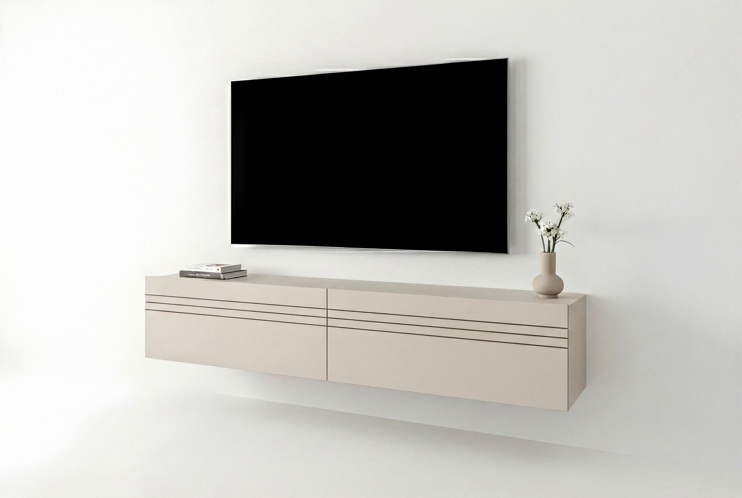 OTTO home Lowboard »SPIAGGIA, 2-teiliges Set, Breite 180cm, stehend & hängend montierbar« TV-Möbel, TV-Schrank, TV-Lowboard, Mediaboard
