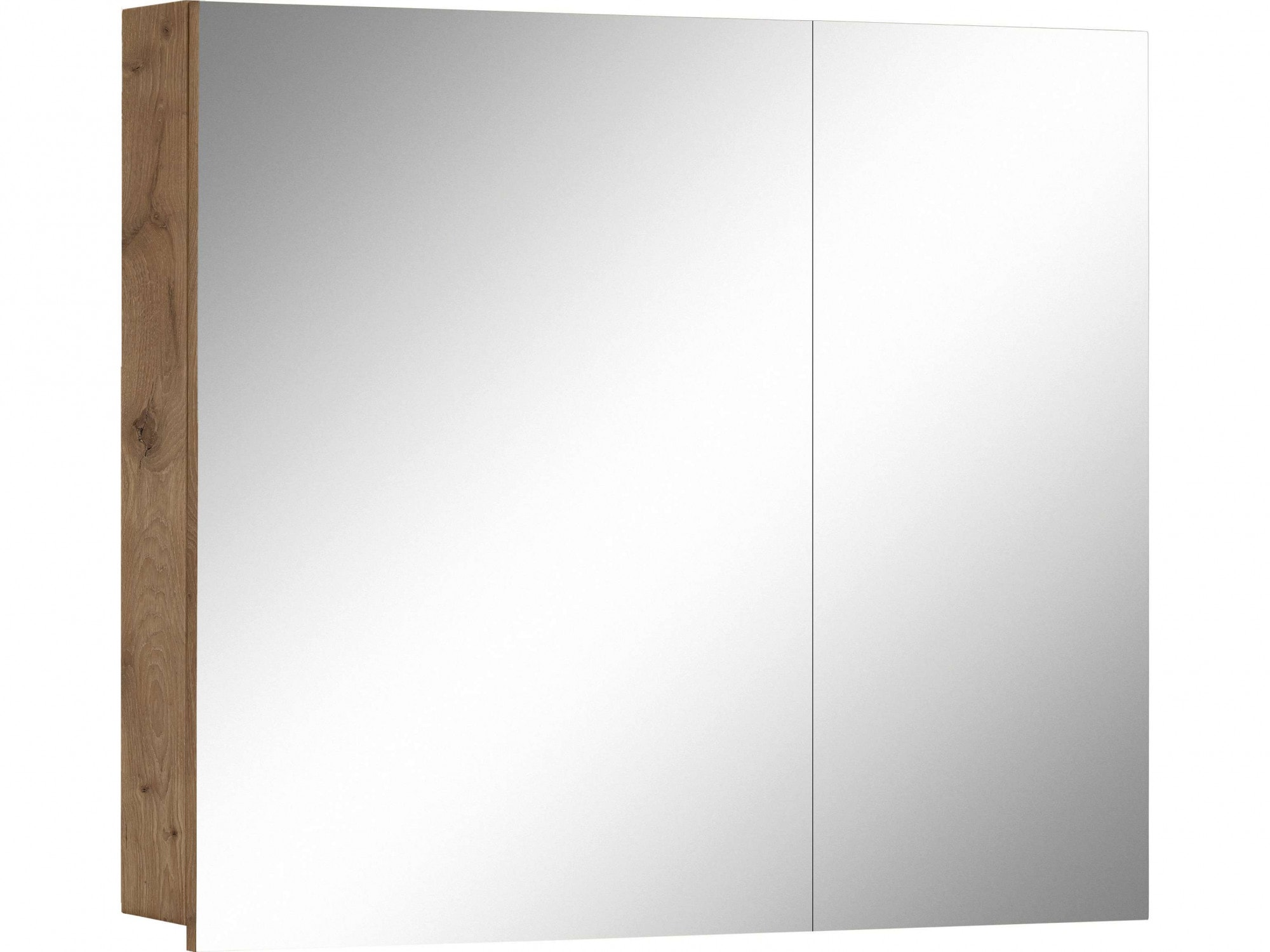 Spiegelschrank HOME AFFAIRE, B:80cm H:70cm T:15cm, braun, Spanplatte, Badezimmer, Schränke, "Wisla", Breite 80 cm