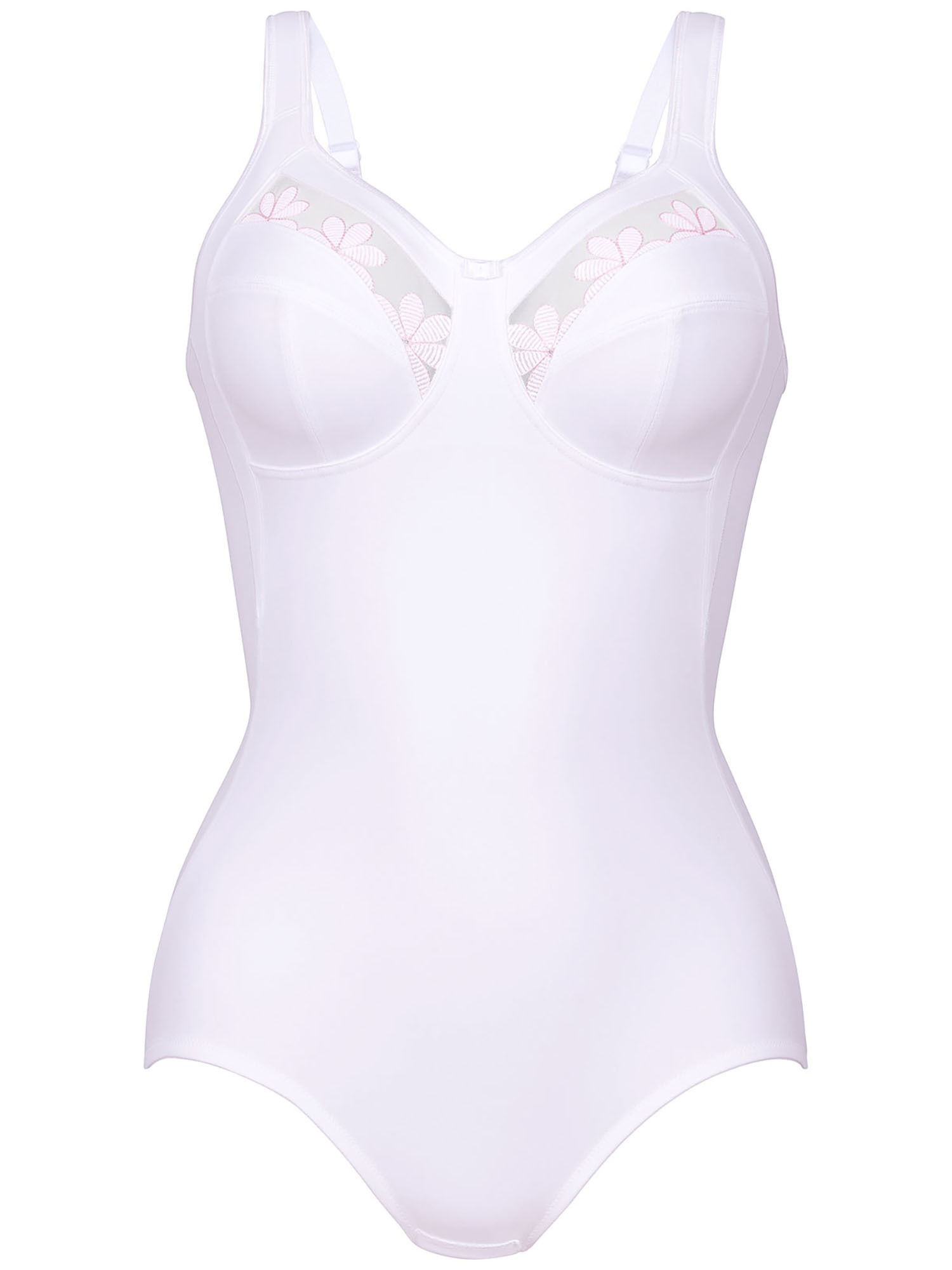 ANITA Damen Miederbody "Komfort Korselett Sophia", Gr. 80, weiß, Obermaterial: 73% Polyamid PA. 27% Elasthan EL., Bodys