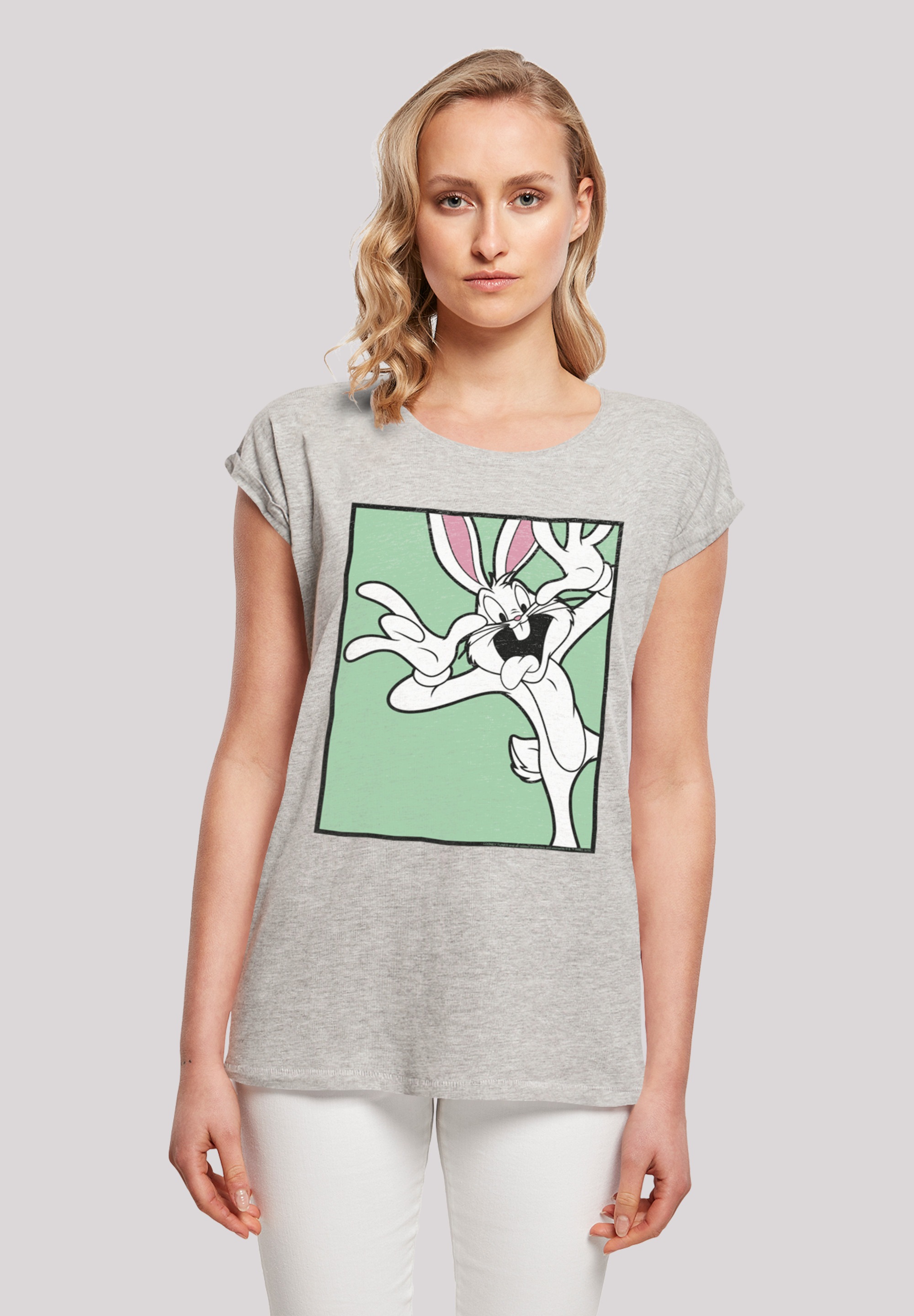 F4NT4STIC T-Shirt "Looney Tunes Bugs Bunny Funny Face", Print