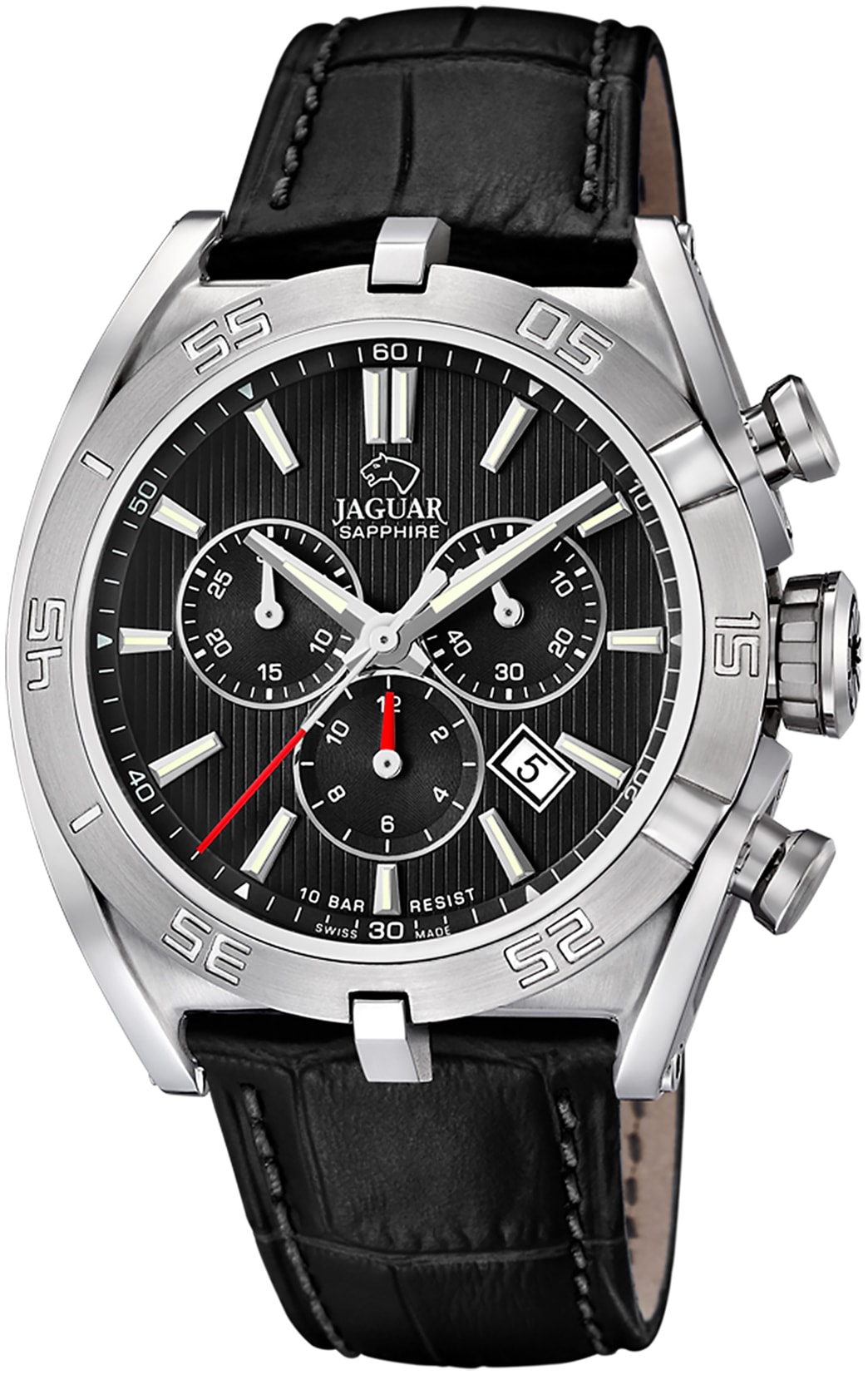 Jaguar Chronograph »Executive«, Armbanduhr, Quarzuhr, Herrenuhr, Saphirglas, Stoppfunktion, Swiss Made