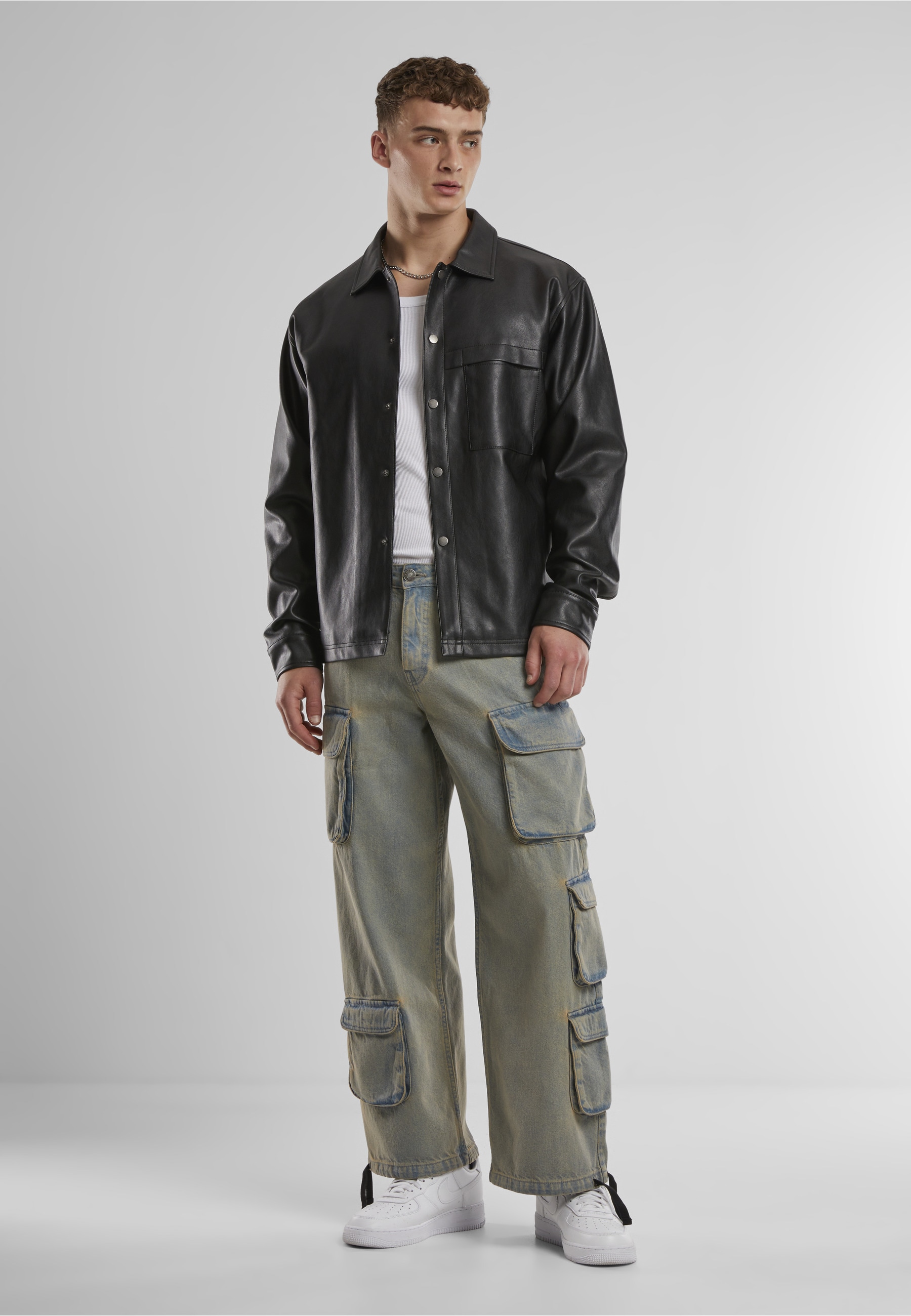 URBAN CLASSICS Cargohose »Urban Classics Multi Pocket Denim Cargo«