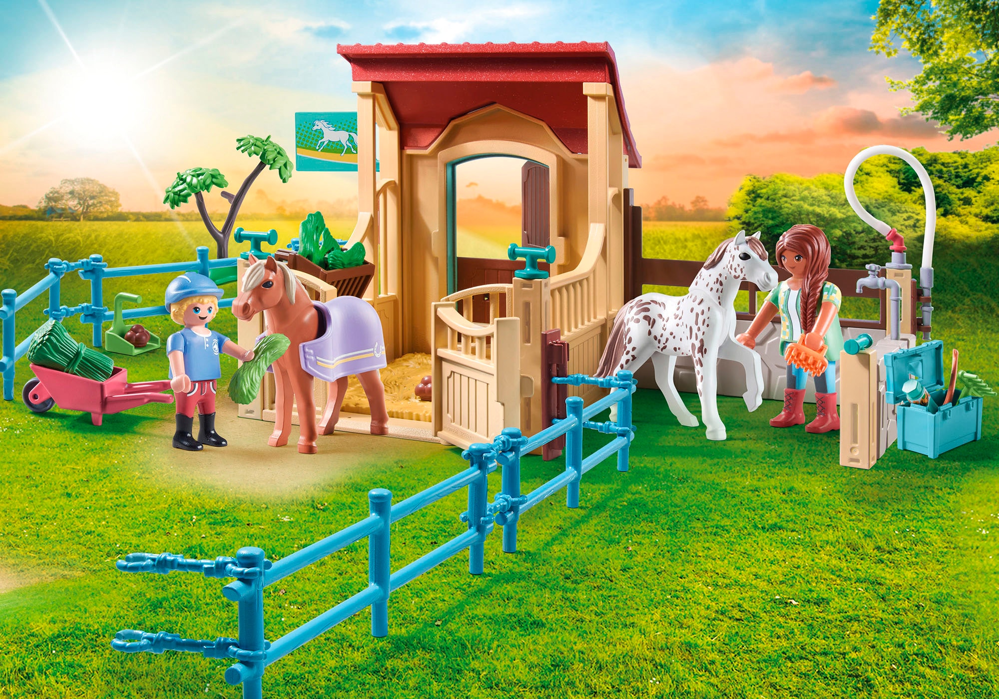 Playmobil® Konstruktions-Spielset »Reitstall (71494), Horses of Waterfall«, (100 St.), Made in Germany