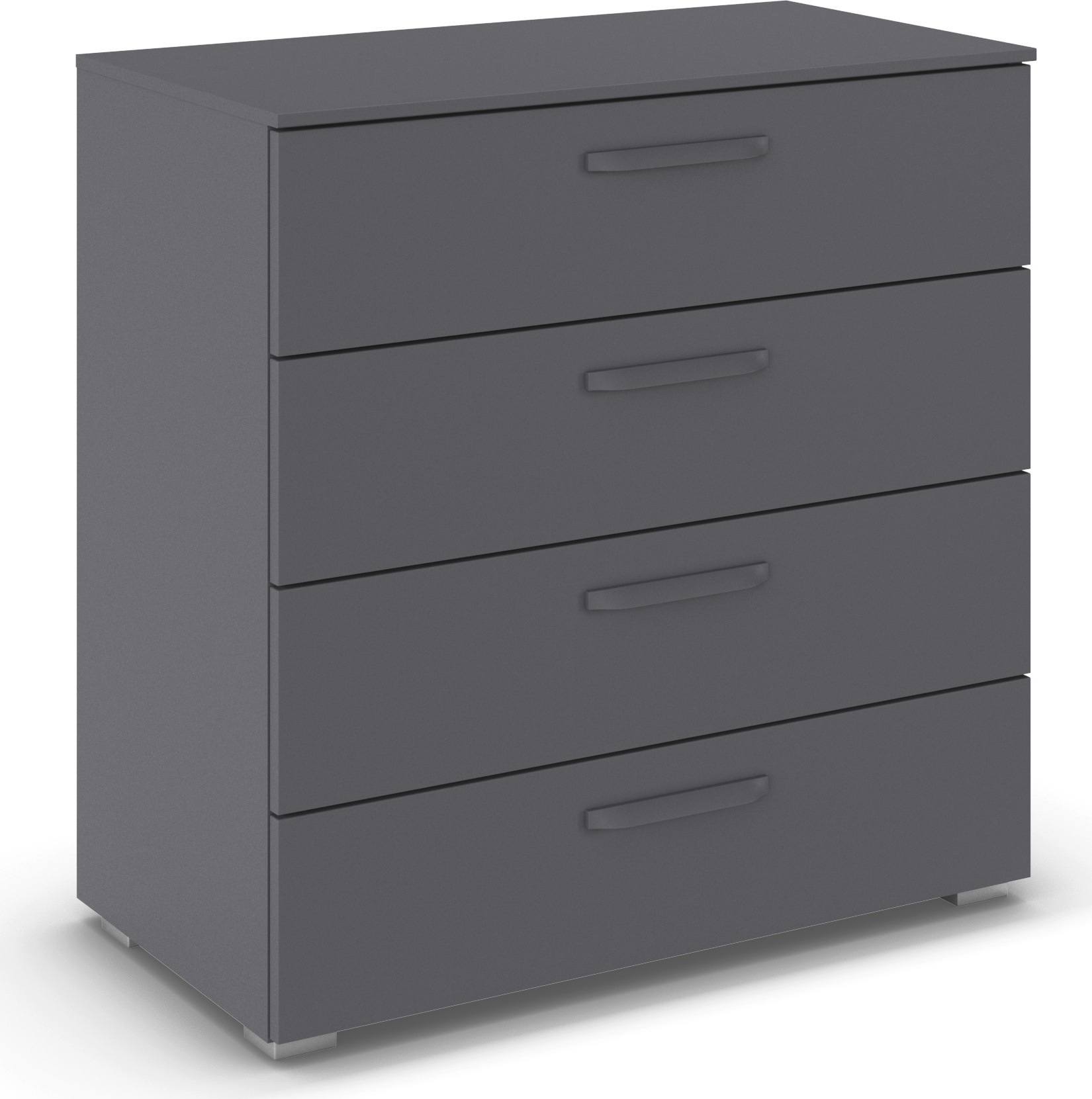 OTTO home Schubkastenkommode "Kommode Sideboard Schubladenkommode Schlafzimmerkommode OTELI" Breite 80 cm SOFT-CLOSE-FUNKTION, elegante Dekor- oder Hochglanzfront, vier große und geräumige Schubladen mit viel Stauraum MADE IN GERMANY