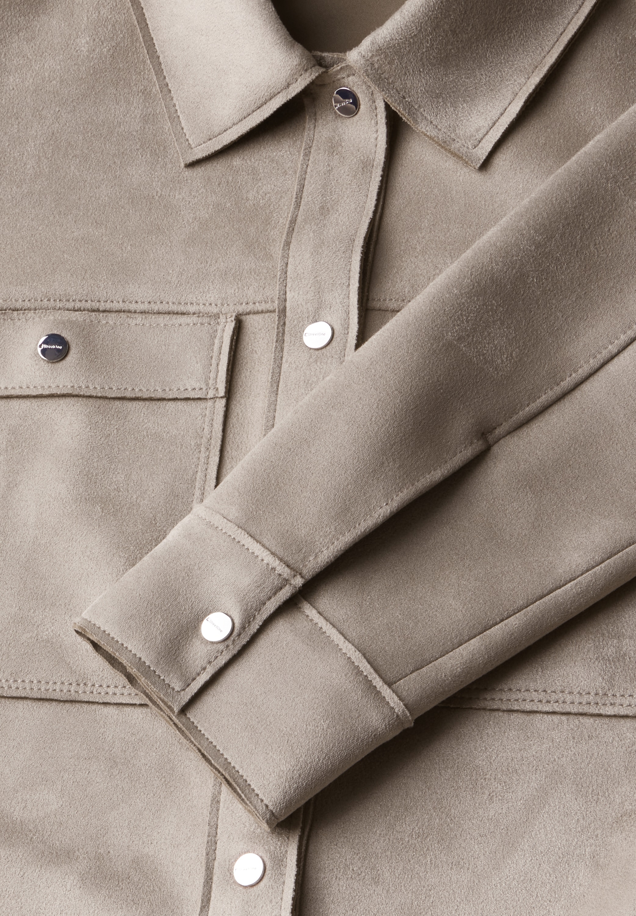 STREET ONE Kurzjacke, ohne Kapuze, mit Knopfleiste