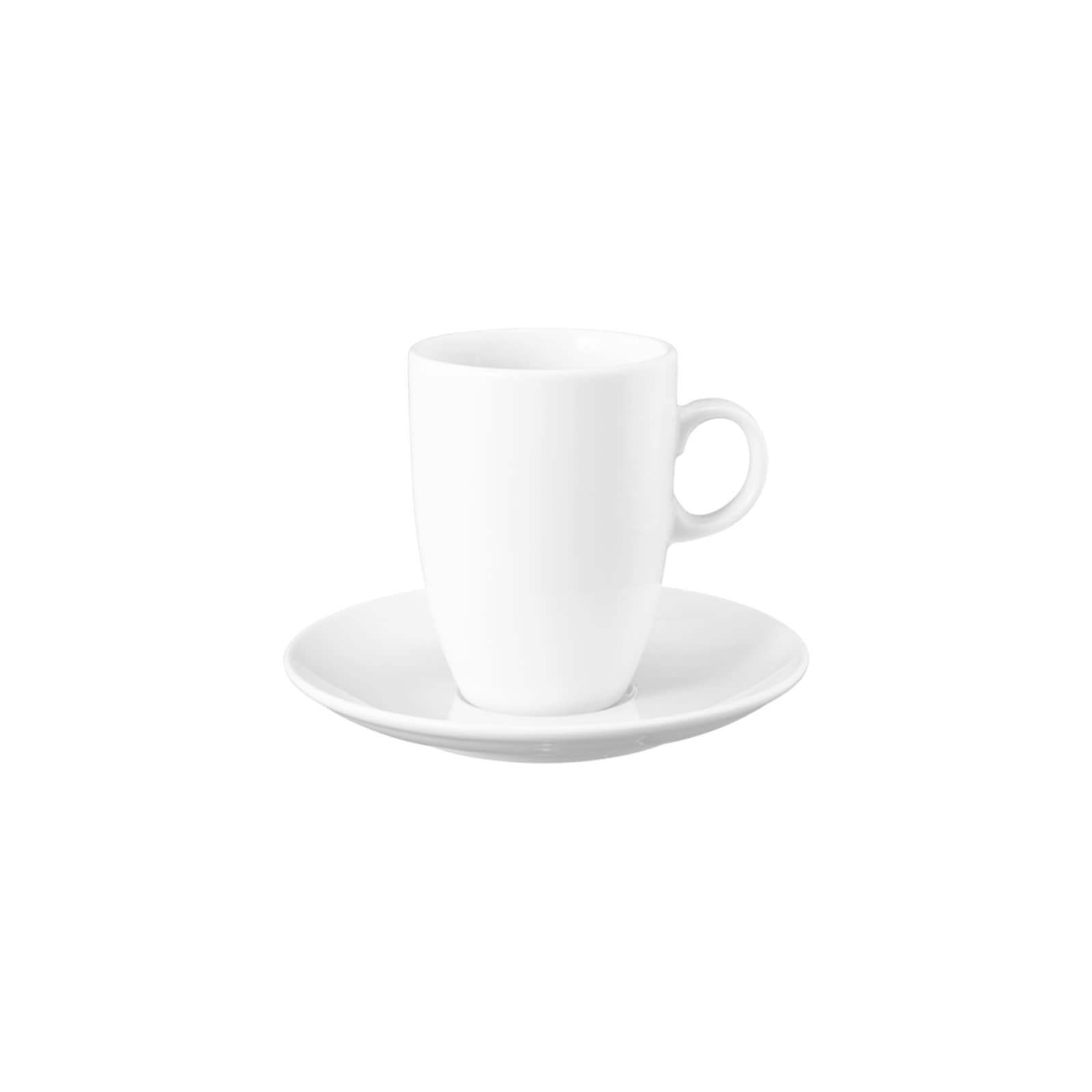 Seltmann Weiden Tasse "Cappuccinotasse mit Untertasse VIP. 230 ml weiß" Spülmaschinenfest, Mikrowellensicher, Ofenfest