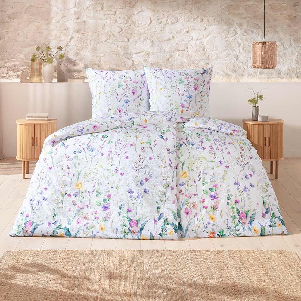 Estella Bettwäsche "Jane" 2 tlg. Feiner Seersucker aus 100% Baumwolle günstig online kaufen