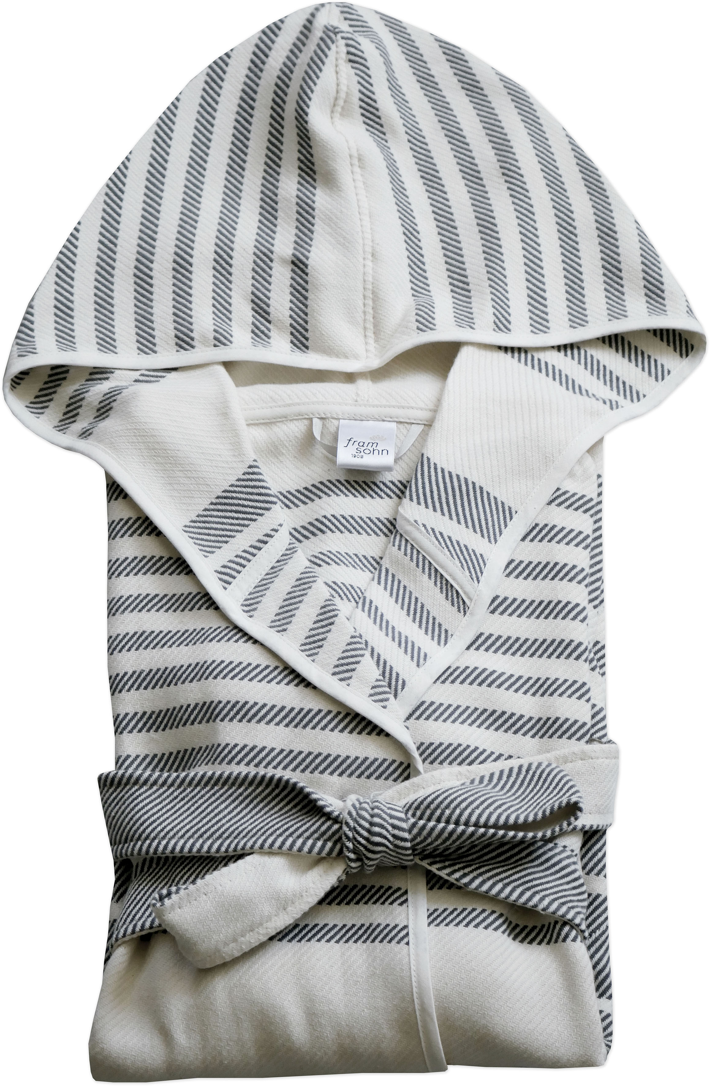 Thumbnail - framsohn frottier Damenbademantel "Boho Living Hamam Bademantel", 1 Stk. trendige Streifenoptik, Reise, Sauna, Strand