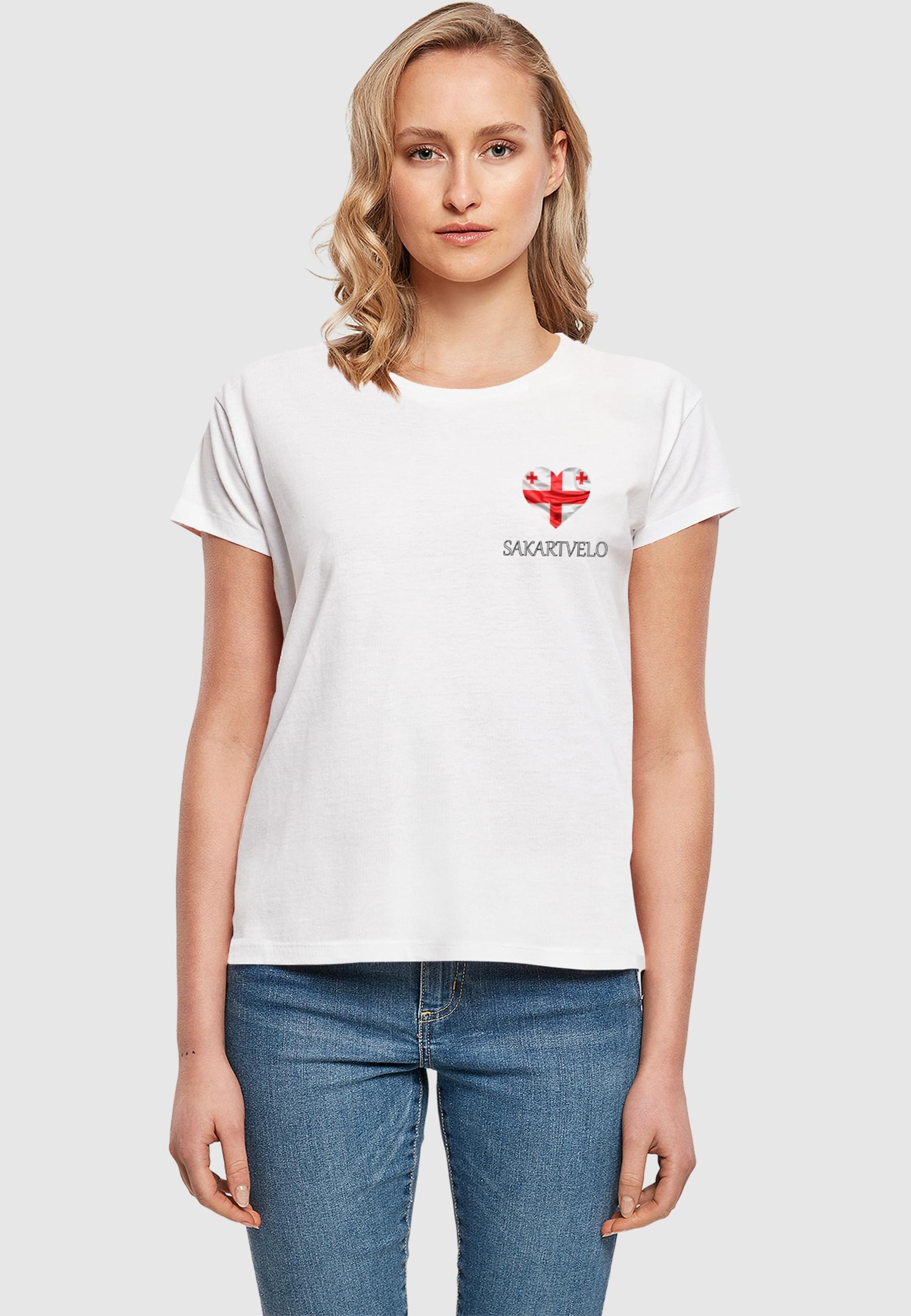 Merchcode T-Shirt »Merchcode Ladies Merchcode Football - Georgia T-shirt«, (1 tlg.)