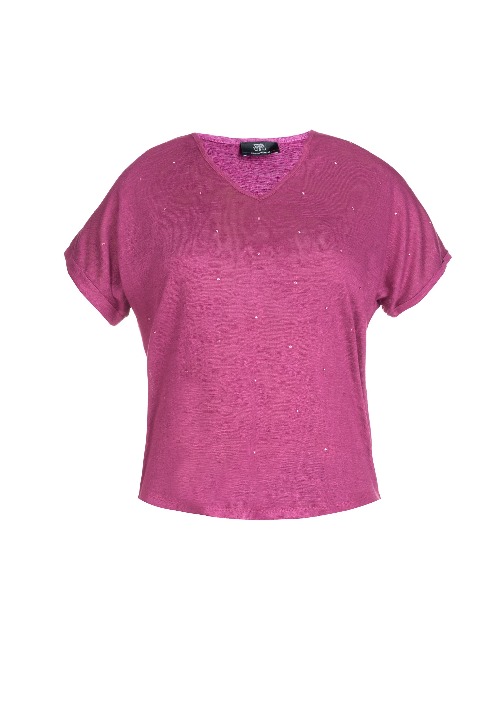 Le Temps Des Cerises T-Shirt »BIBOU«, mit V-Ausschnitt