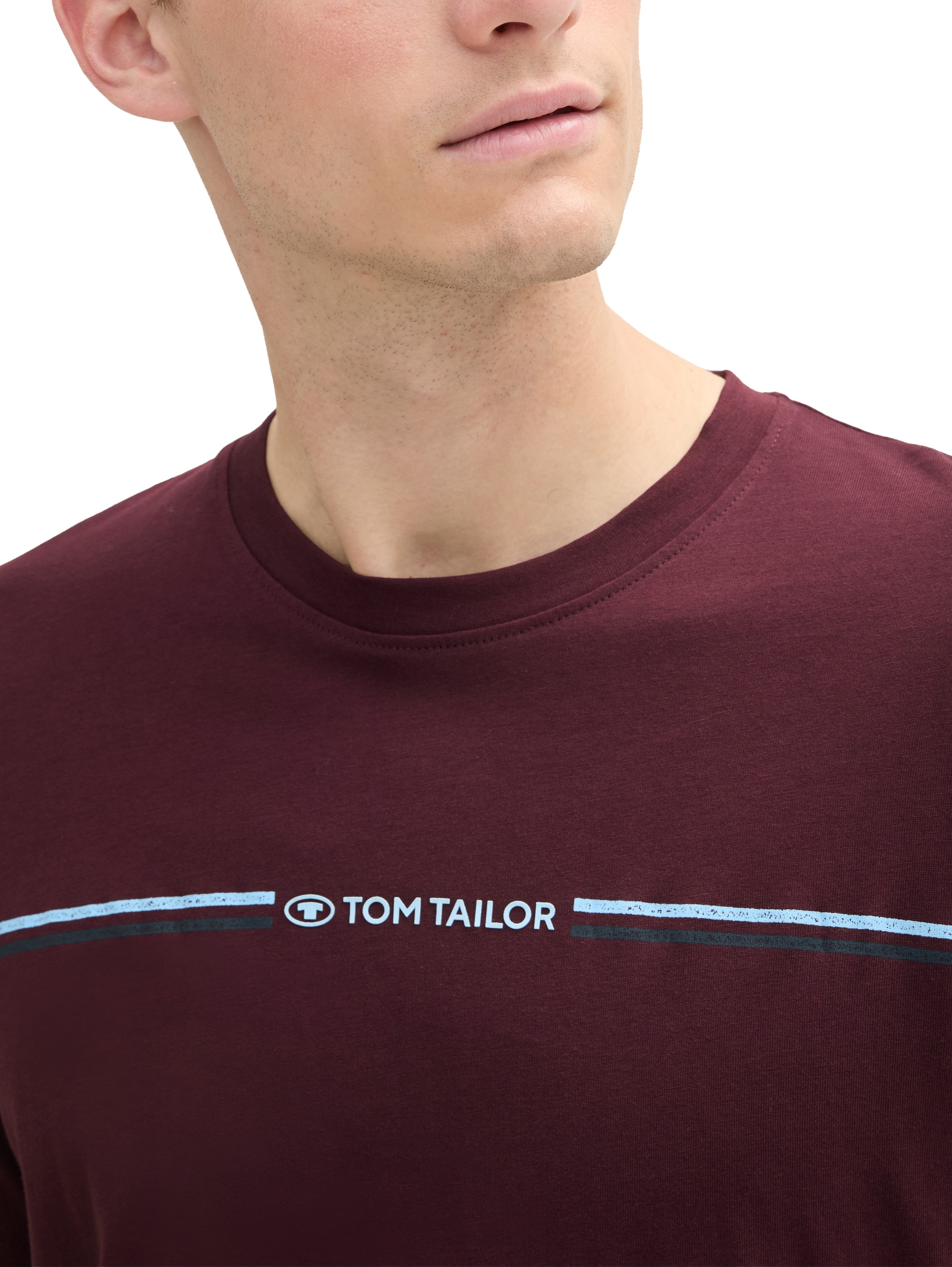 TOM TAILOR T-Shirt, mit Logofrontprint