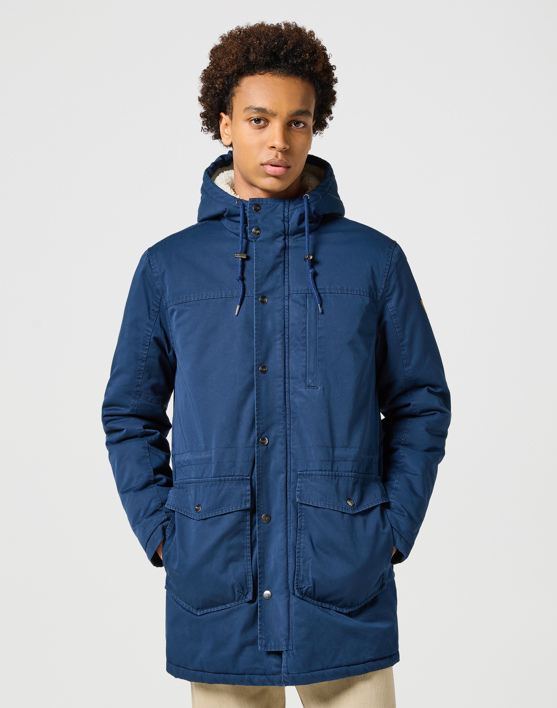 Wrangler Parka "HEAVY PUFFER JACKET", mit Kapuze, mit Kordelzug günstig online kaufen