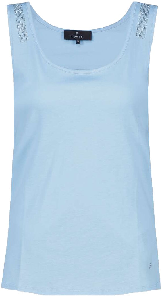 Monari Tanktop, mit Glitzersteinchen an den Trägern
