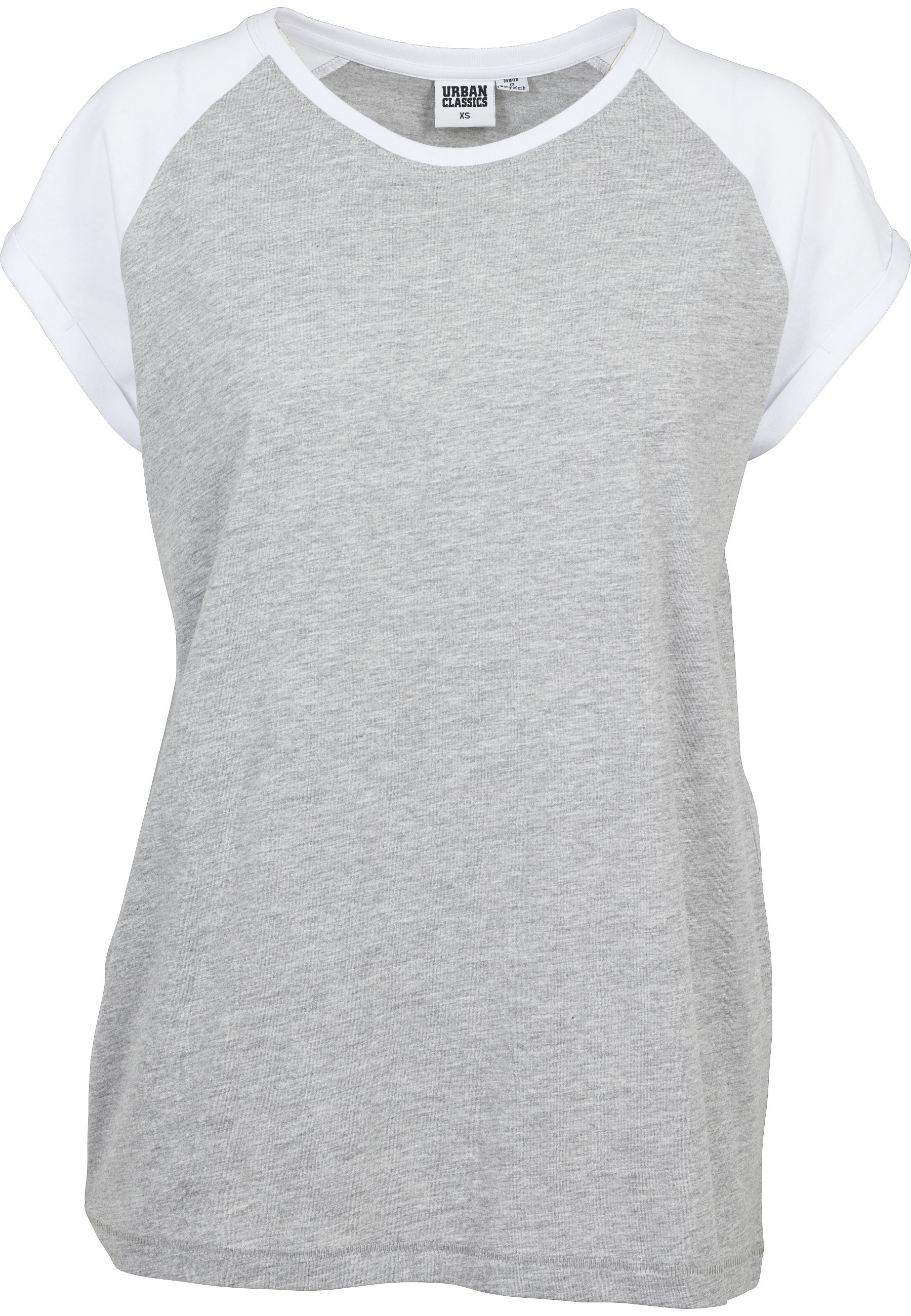 URBAN CLASSICS Kurzarmshirt »Urban Classics Damen Ladies Contrast Raglan Tee« 1 Stk.