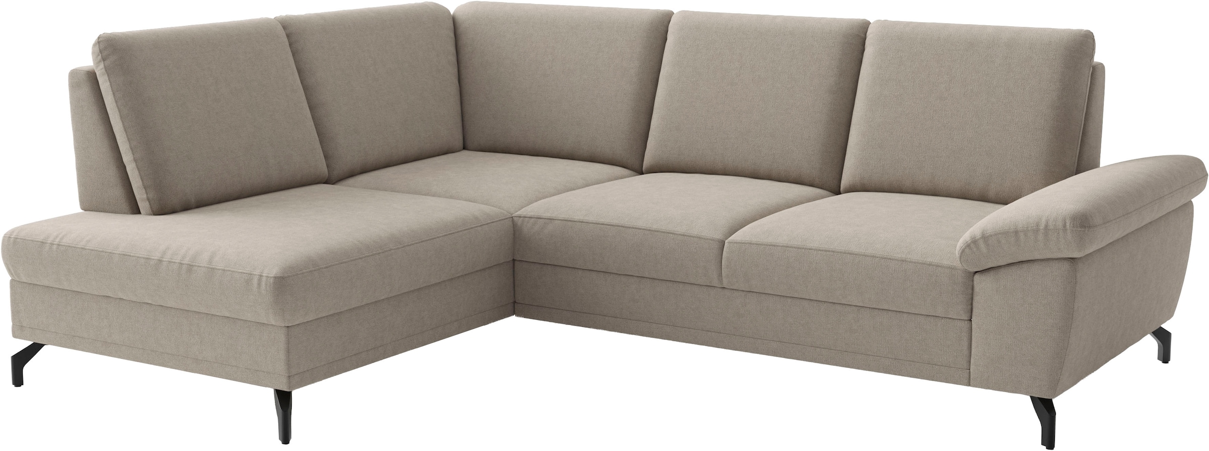 sit&more Ecksofa »Chelsea L-Form, B: 264 cm, mit Armteil-& Sitztiefenverstellung« optional Schlaffunktion und Bettkasten