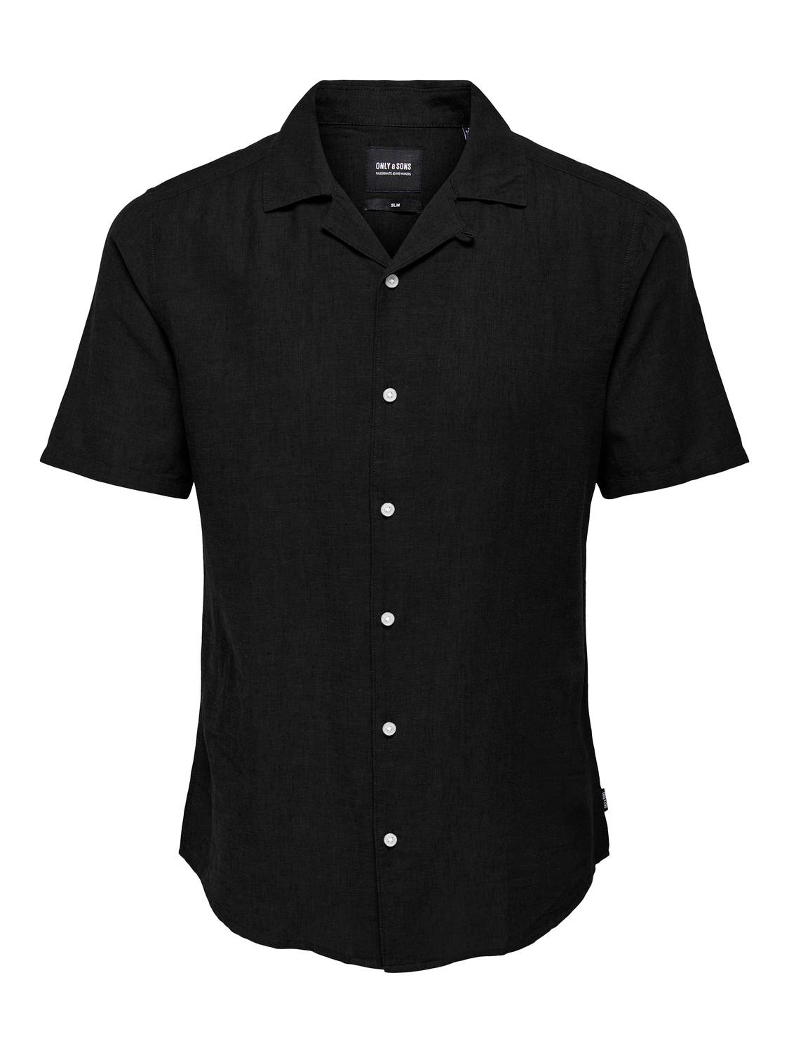 ONLY & SONS Kurzarmhemd »ONSCAIDEN SS SOLID RESORT LINEN NOOS«