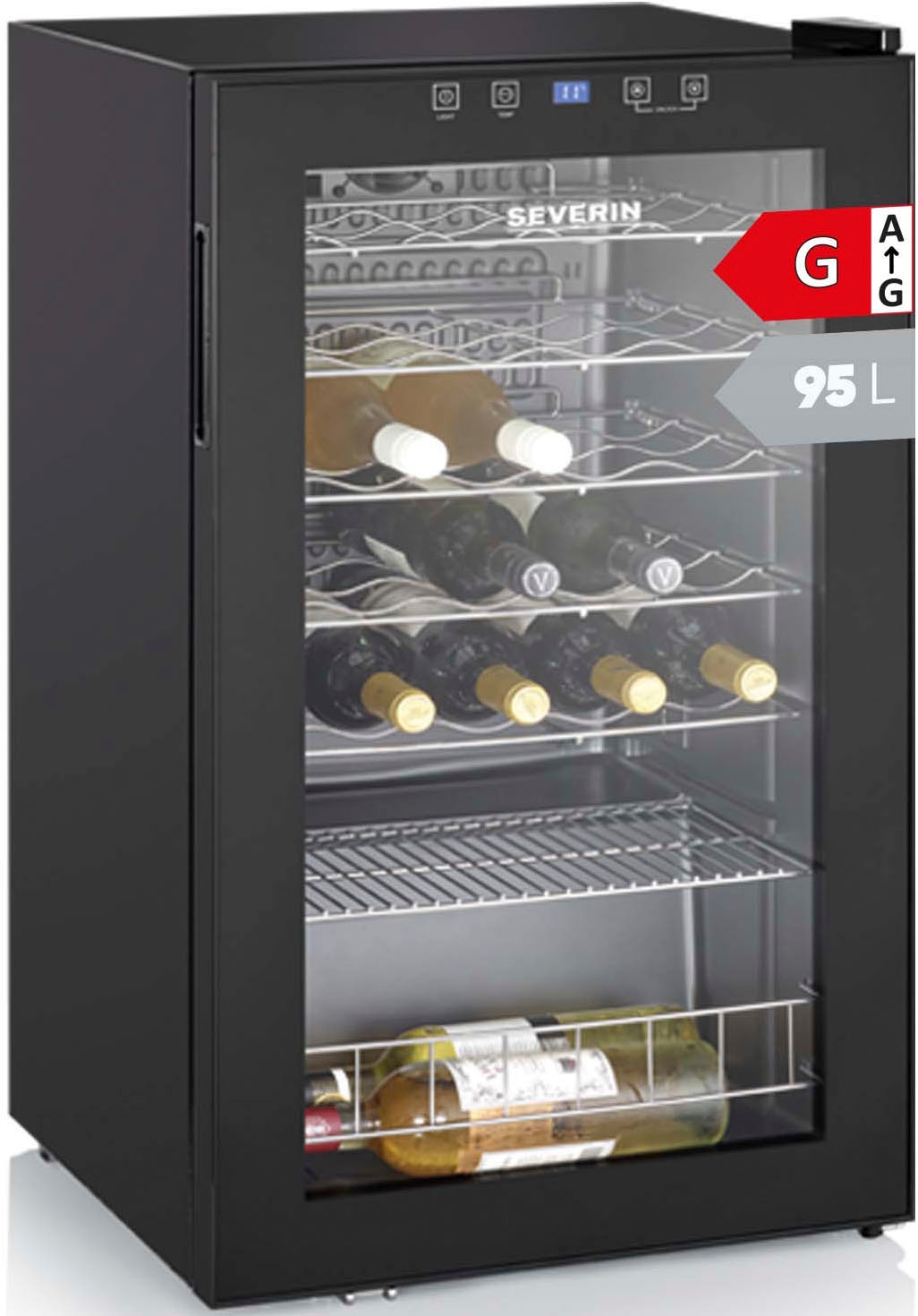 Severin Weinkühlschrank "WKS 8908" für 36 Stk. Standardflaschen á 075l günstig online kaufen