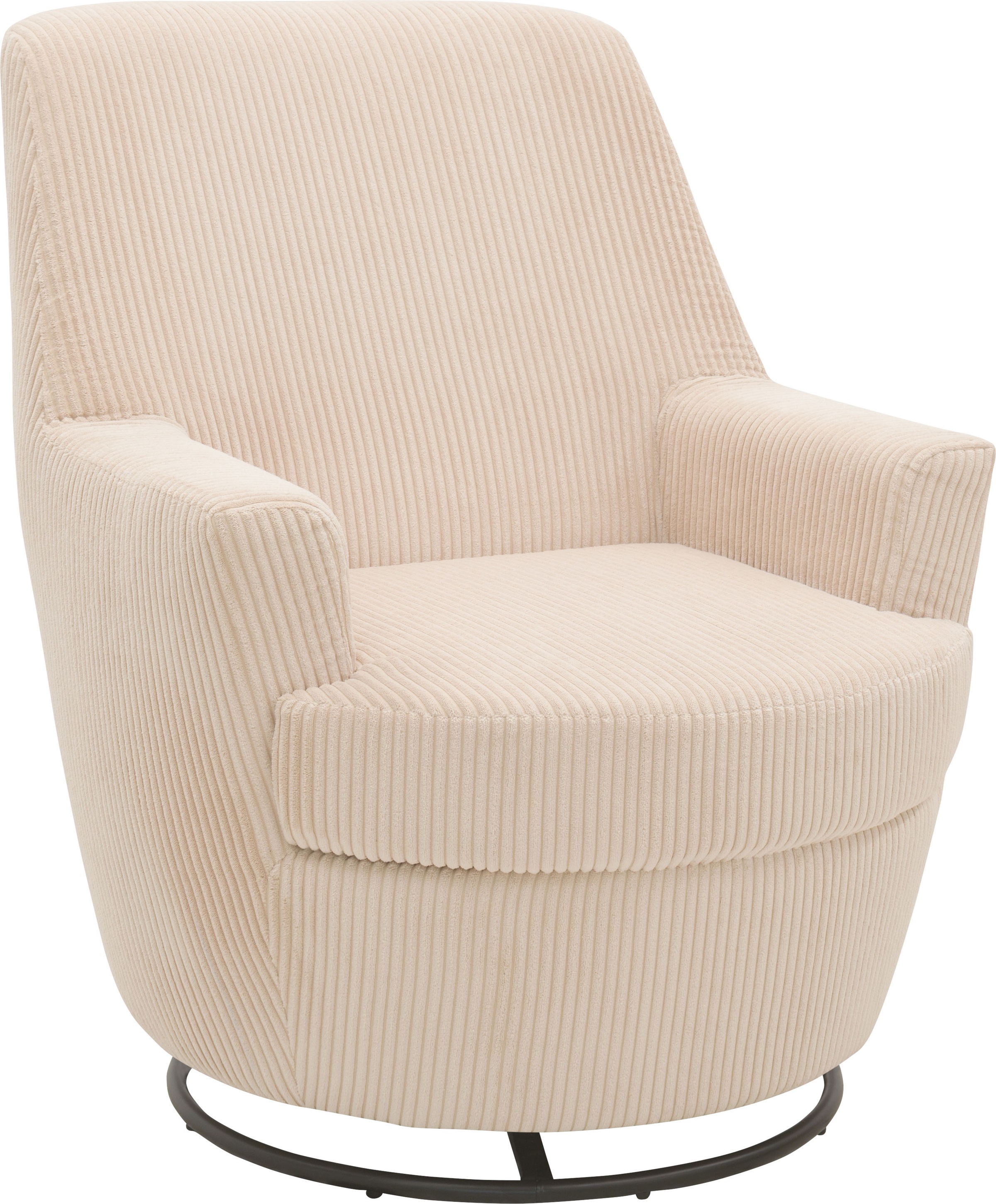 INOSIGN Drehsessel "HETTY, Drehsessel mit Wippfunktion, Lese-Sessel in Cord günstig online kaufen