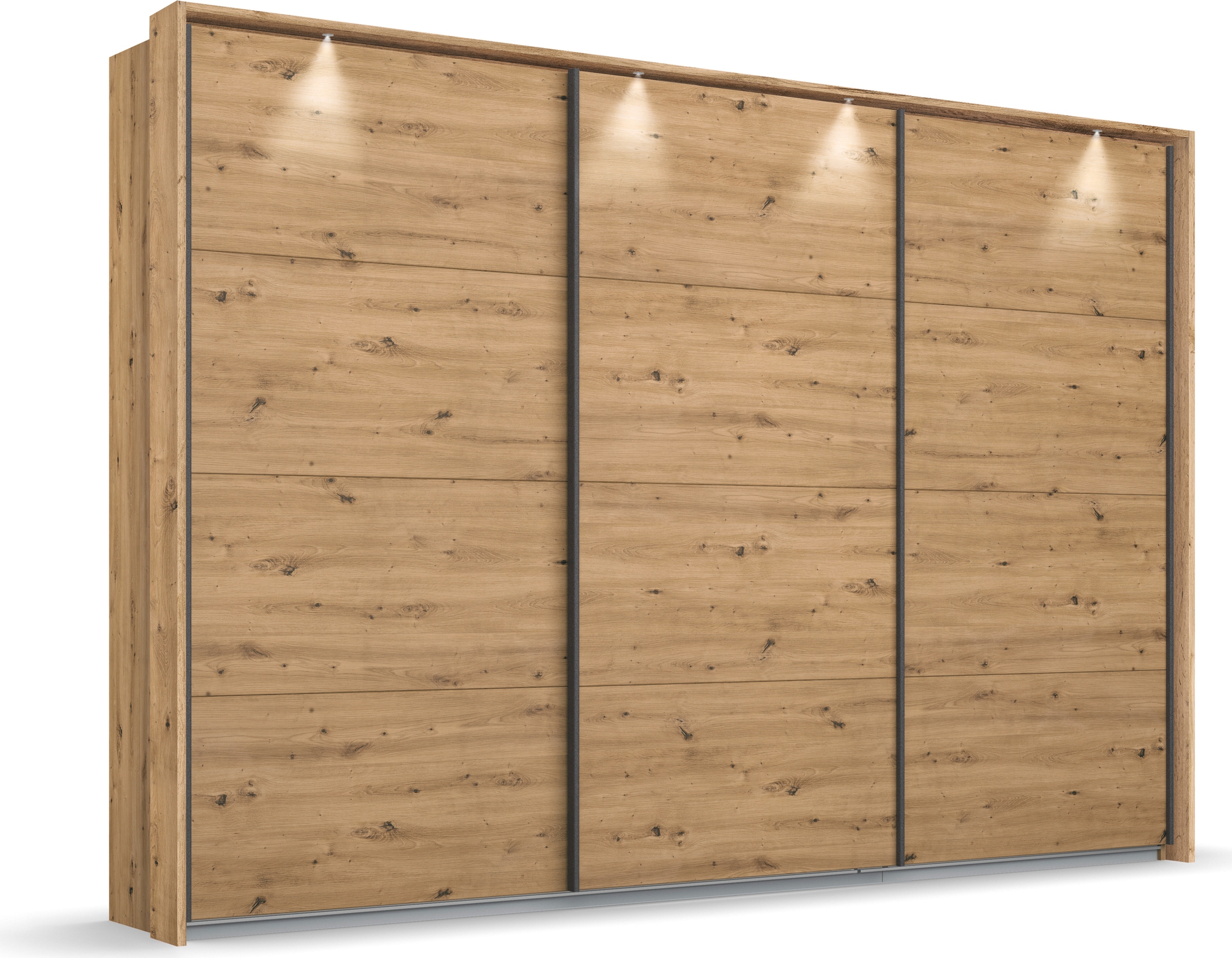 OTTO home Kleiderschrank "Mehrzweckschrank Aktenschrank Möbel Mietswohnung Schlafzimmer OTELI" Breiten 211/278/323/368 cm Höhen 214/233 cm, inkl. Passepartout optional mit Beleuchtung MADE IN GERMANY