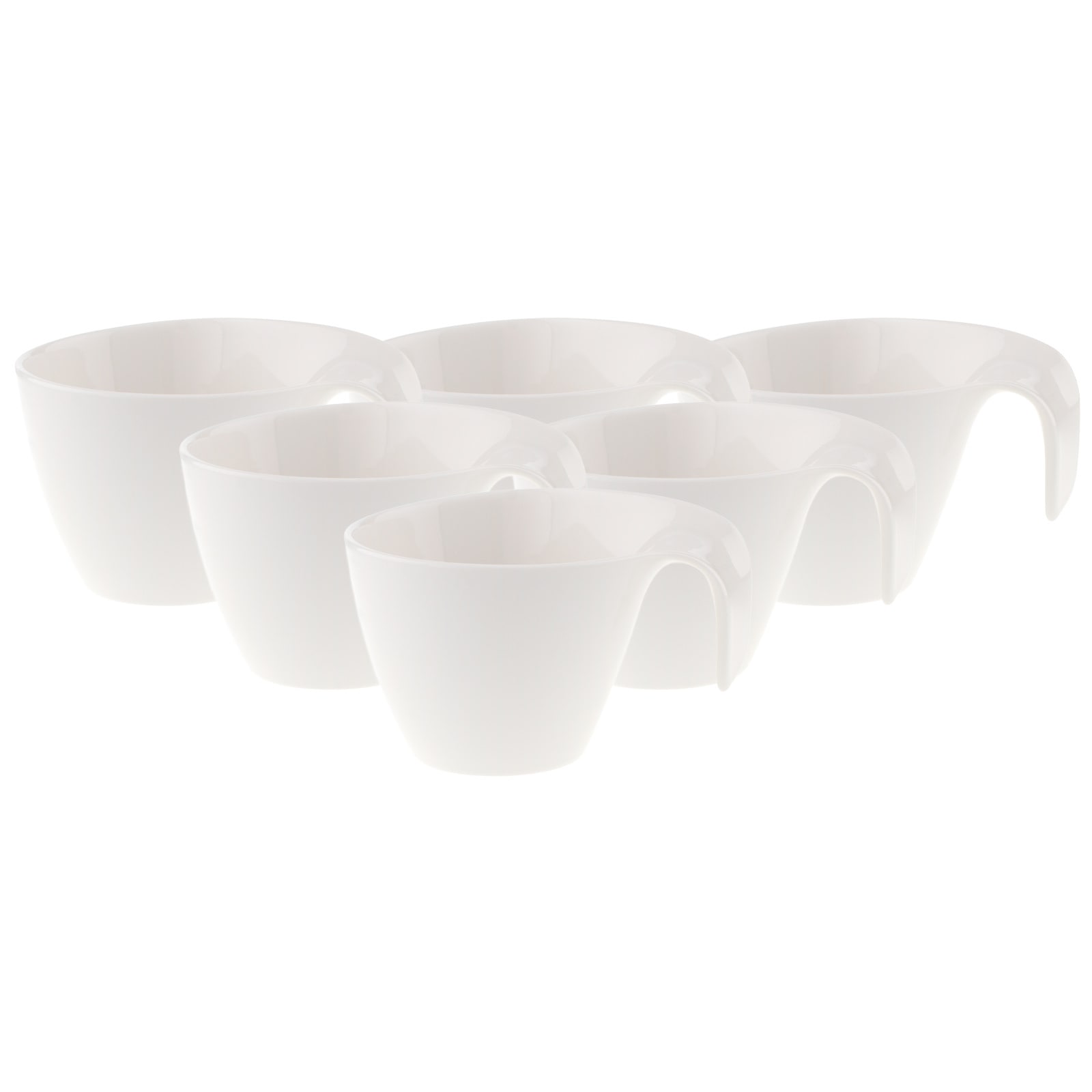 Villeroy & Boch Tasse "Frühstückstassen Flow 250 ml 6er Set weiß" günstig online kaufen