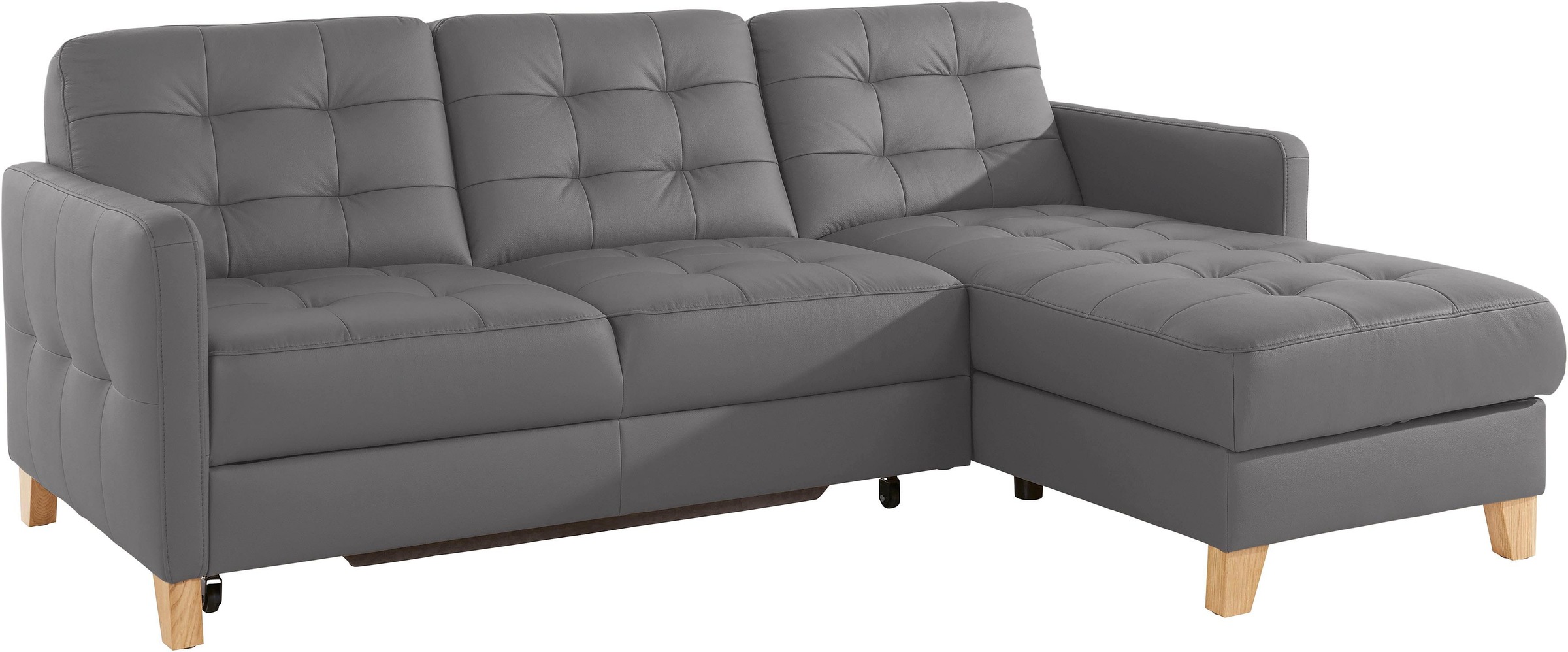 exxpo - sofa fashion Ecksofa »Elio, kompakt und komfortabel, bequem und zeitloses Design, L-Form«, wahlweise mit Bettfunktion