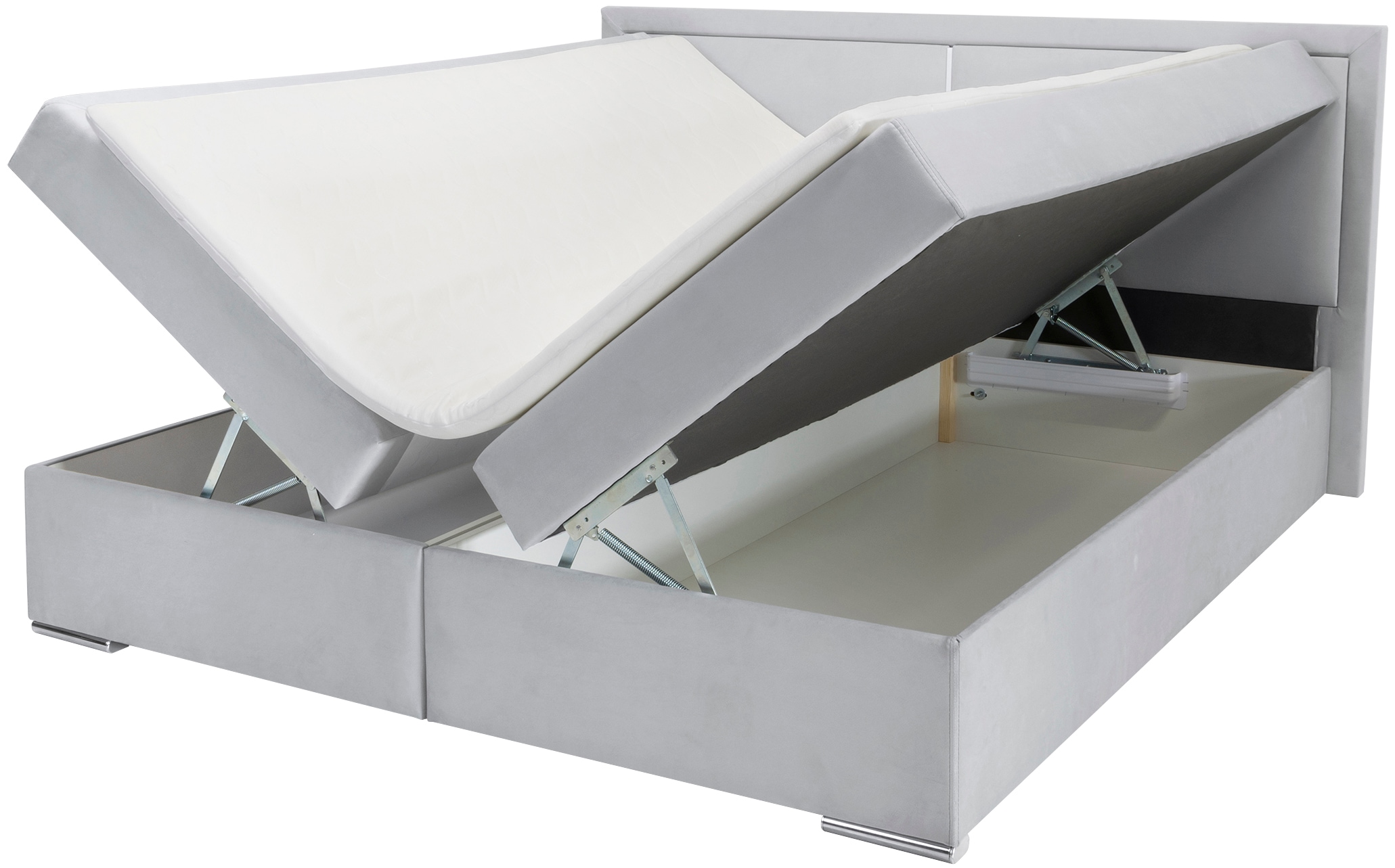 COLLECTION AB Boxbett »Athena«, Inkl. LED-Beleuchtung, Topper und Stauraum